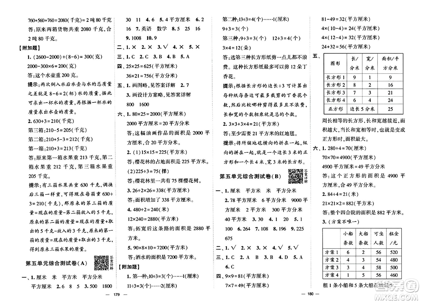 寧夏人民教育出版社2024年春學霸提優(yōu)大試卷三年級數(shù)學下冊北師大版答案