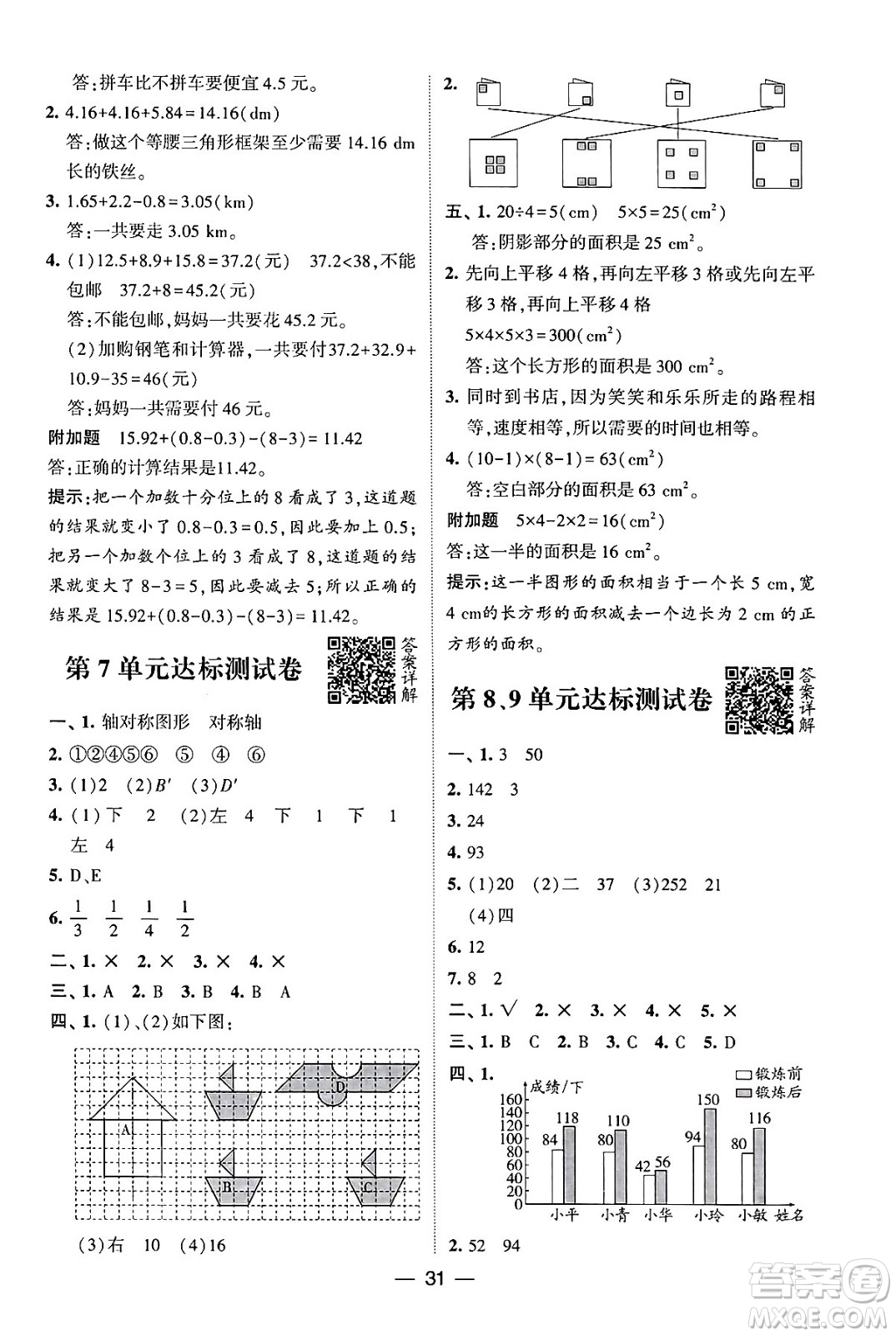 河海大學(xué)出版社2024年春經(jīng)綸學(xué)霸4星學(xué)霸提高班四年級(jí)數(shù)學(xué)下冊(cè)人教版答案