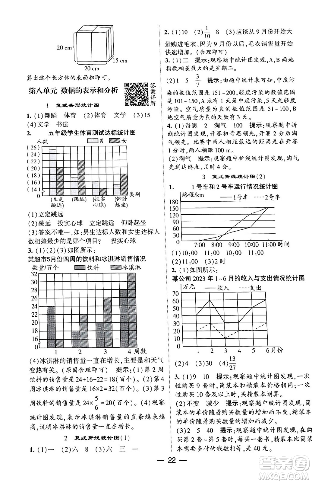 河海大學(xué)出版社2024年春經(jīng)綸學(xué)霸4星學(xué)霸提高班五年級(jí)數(shù)學(xué)下冊(cè)北師大版答案