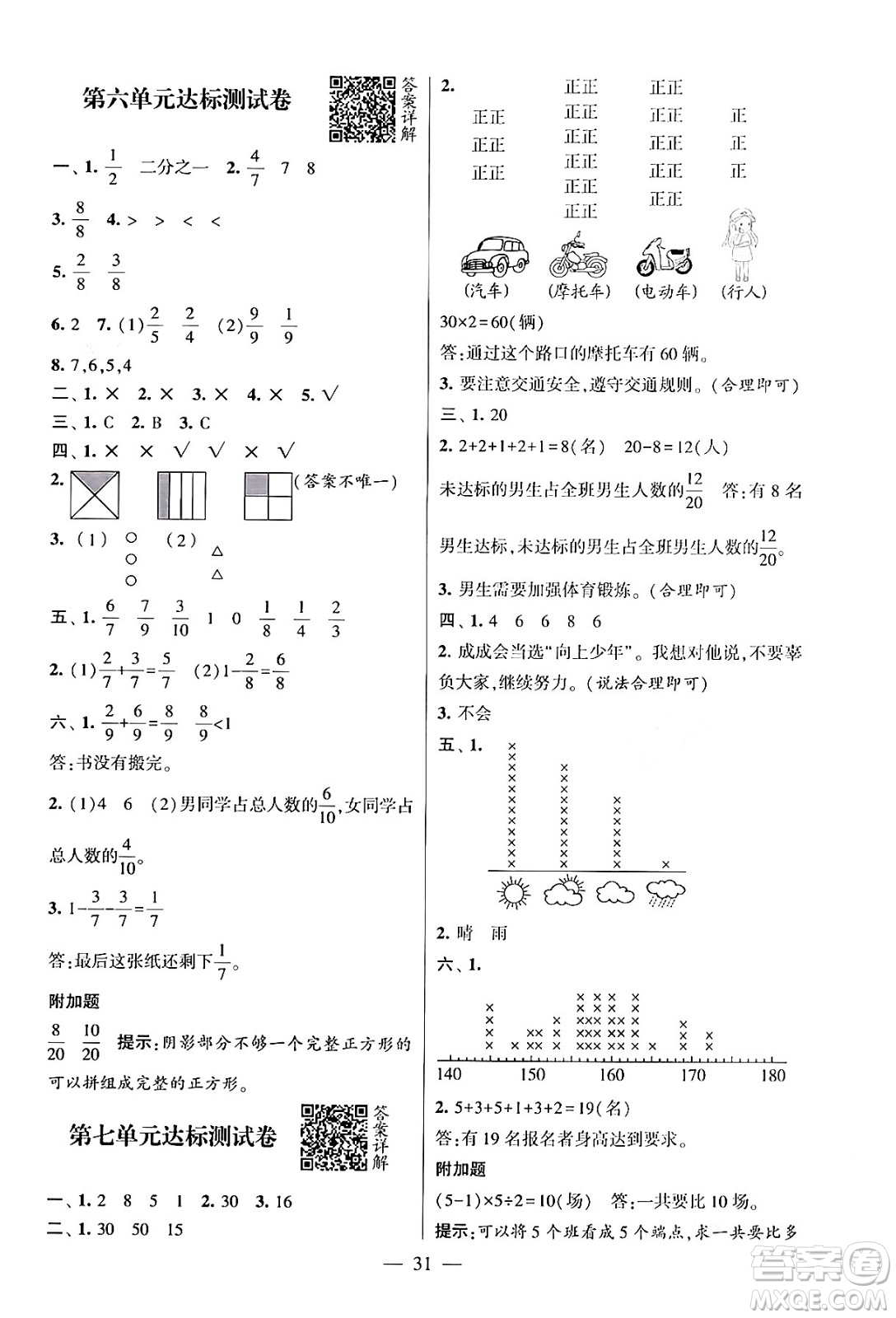 河海大學(xué)出版社2024年春經(jīng)綸學(xué)霸4星學(xué)霸提高班三年級數(shù)學(xué)下冊北師大版答案