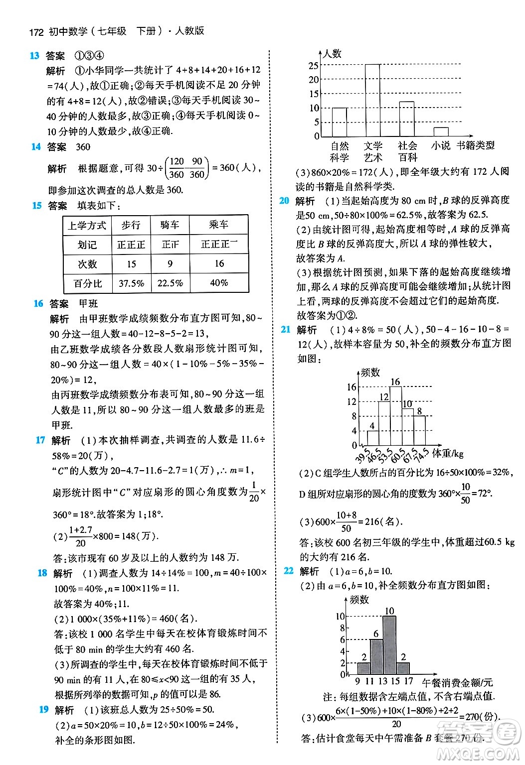 首都師范大學出版社2024年春初中同步5年中考3年模擬七年級數(shù)學下冊人教版答案