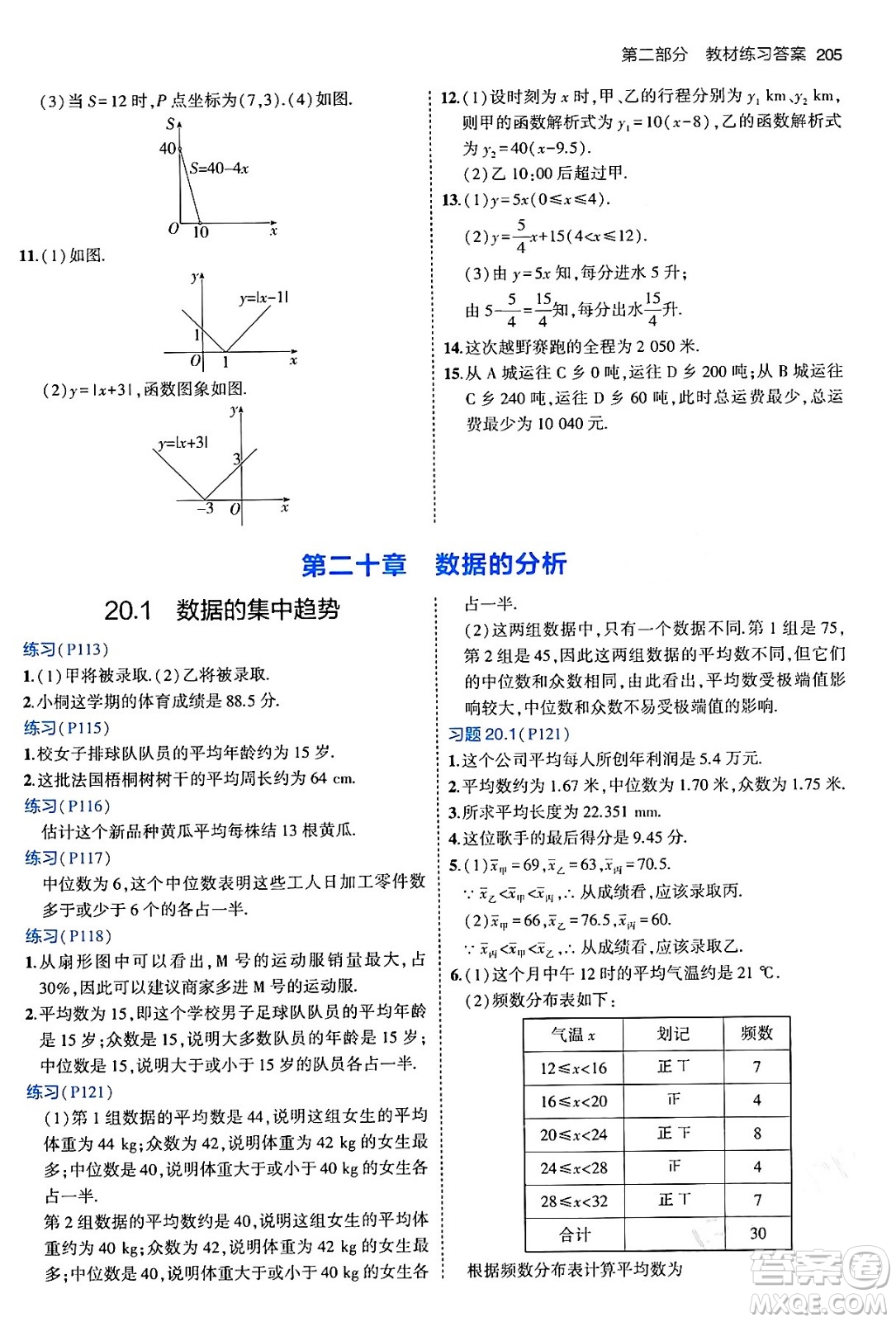 首都師范大學出版社2024年春初中同步5年中考3年模擬八年級數(shù)學下冊人教版答案