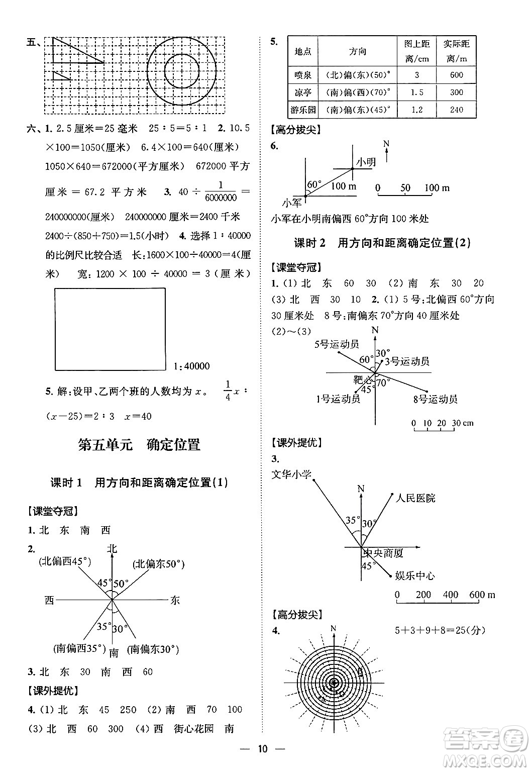 江蘇鳳凰美術(shù)出版社2024年春超能學(xué)典高分拔尖提優(yōu)訓(xùn)練六年級數(shù)學(xué)下冊江蘇版答案