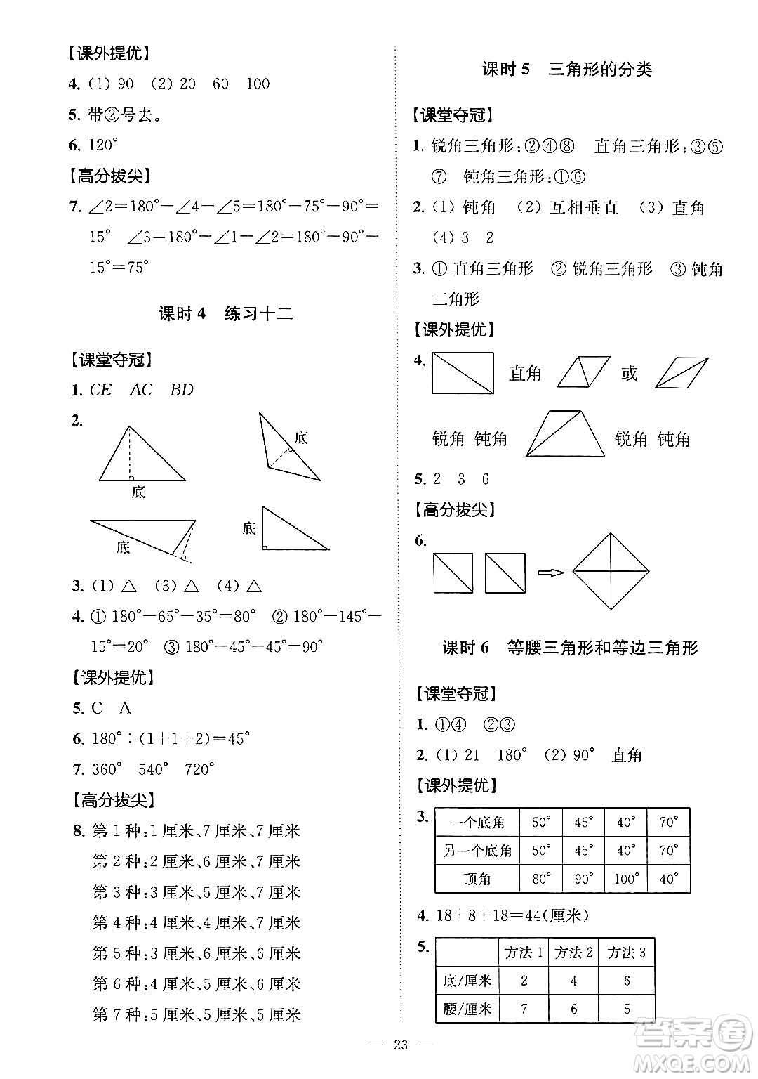 江蘇鳳凰美術(shù)出版社2024年春超能學(xué)典高分拔尖提優(yōu)訓(xùn)練四年級數(shù)學(xué)下冊江蘇版答案