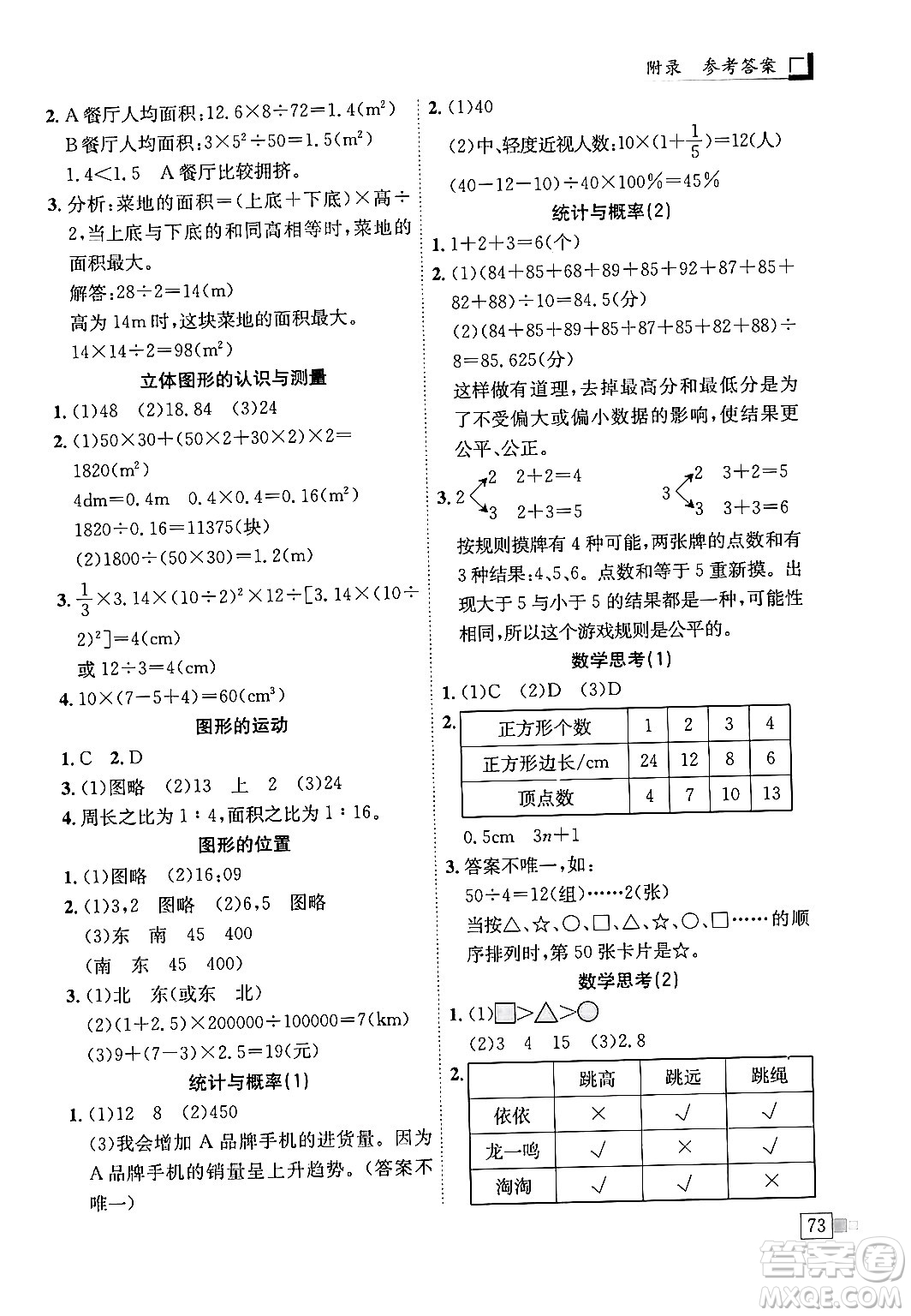 龍門書局2024年春黃岡小狀元解決問題天天練六年級數(shù)學(xué)下冊人教版答案