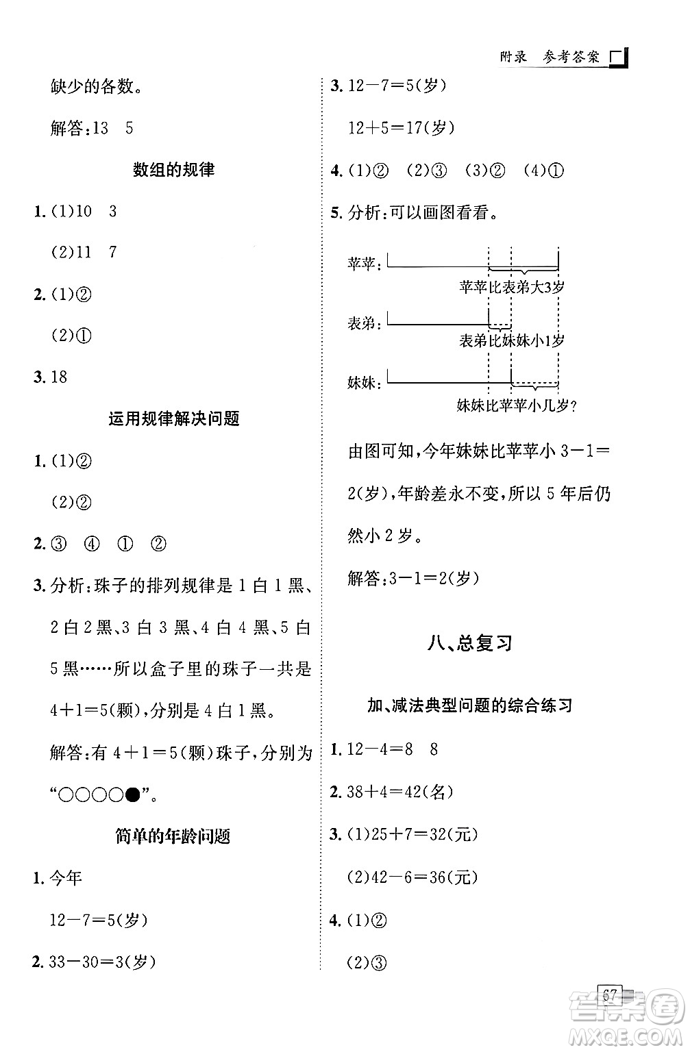 龍門書局2024年春黃岡小狀元解決問題天天練一年級數(shù)學下冊人教版答案