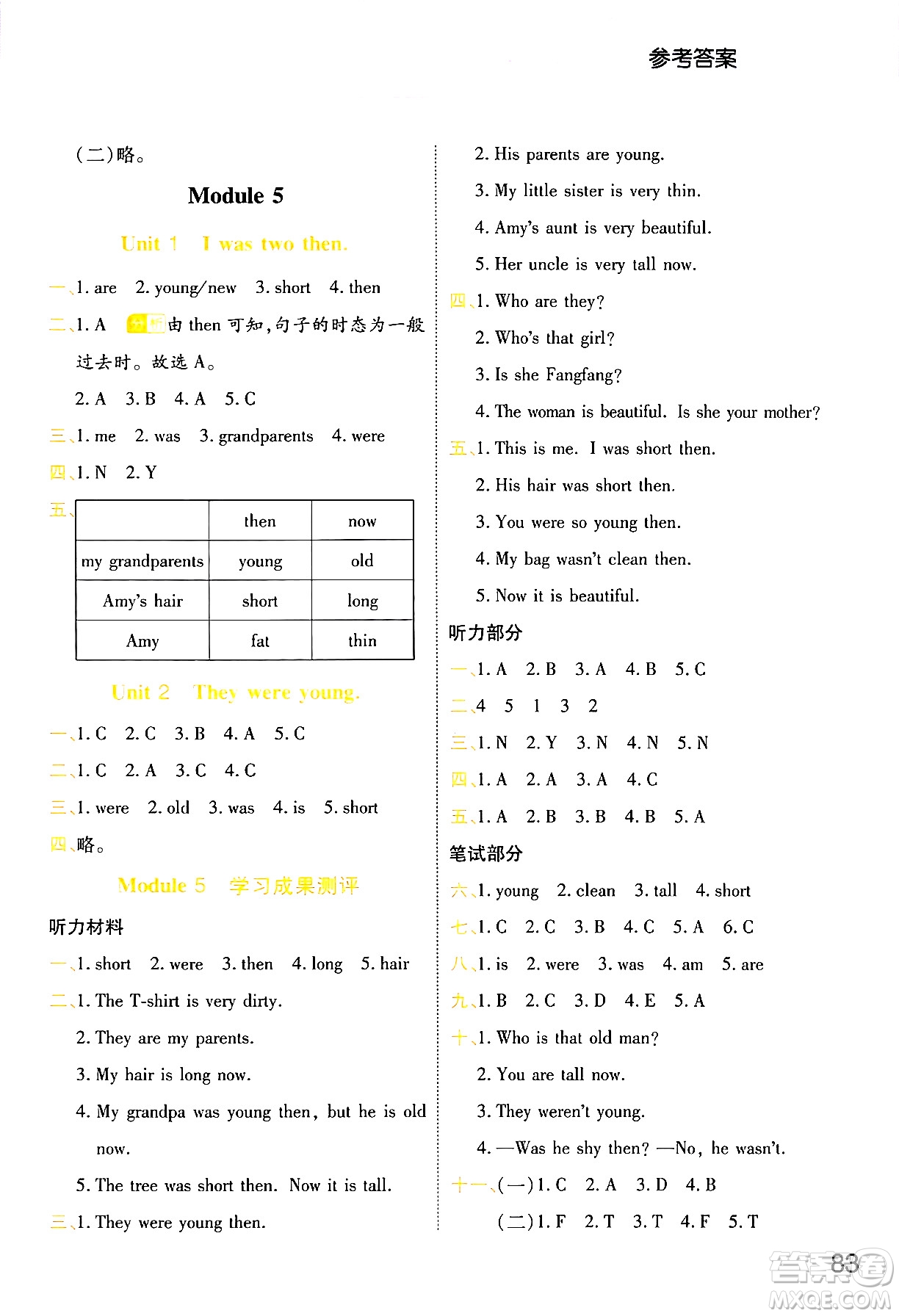 陜西師范大學(xué)出版總社有限公司2024年春黃岡同步練一日一練四年級英語下冊外研版三起點(diǎn)答案