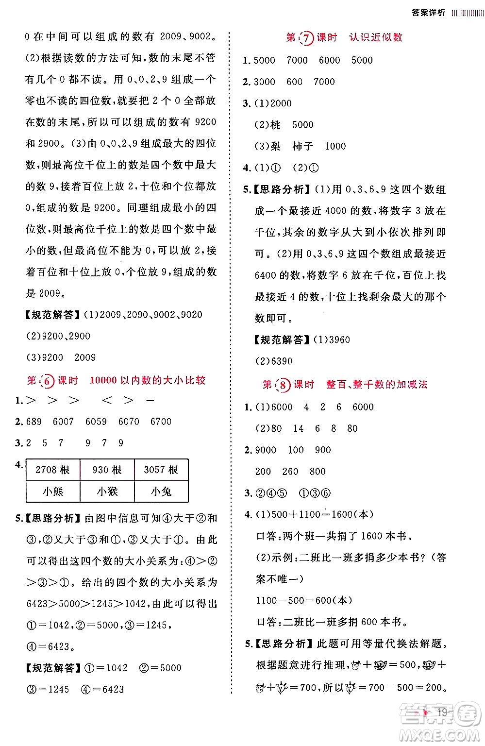 安徽師范大學出版社2024年春訓練達人二年級數(shù)學下冊人教版山東專版答案