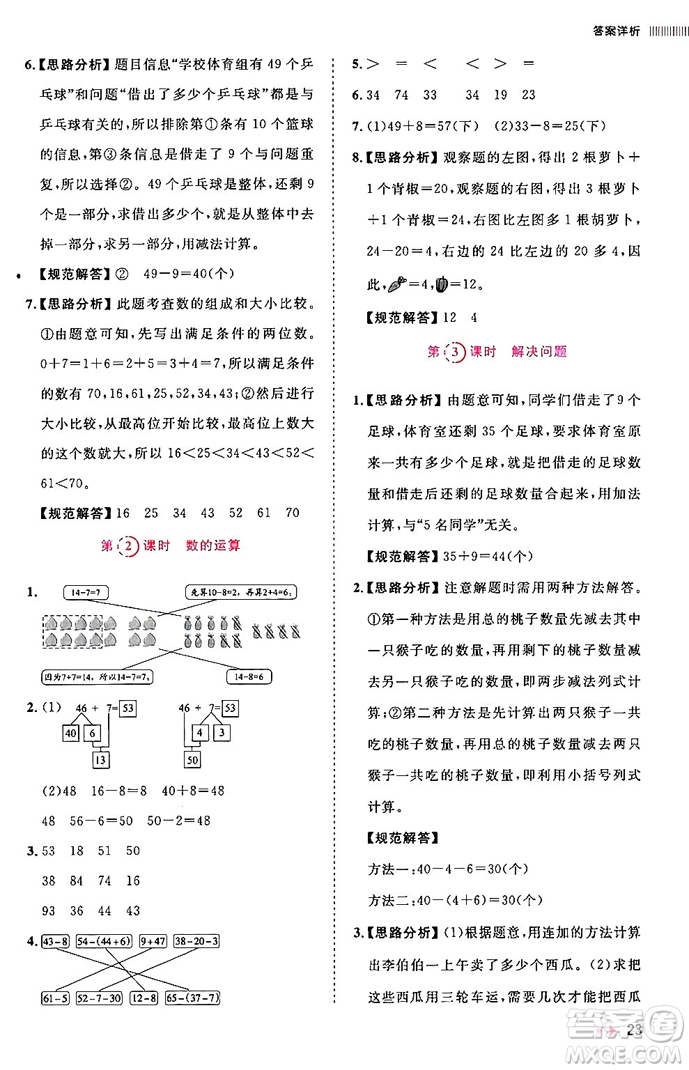 安徽師范大學(xué)出版社2024年春訓(xùn)練達(dá)人一年級(jí)數(shù)學(xué)下冊(cè)人教版山東專版答案