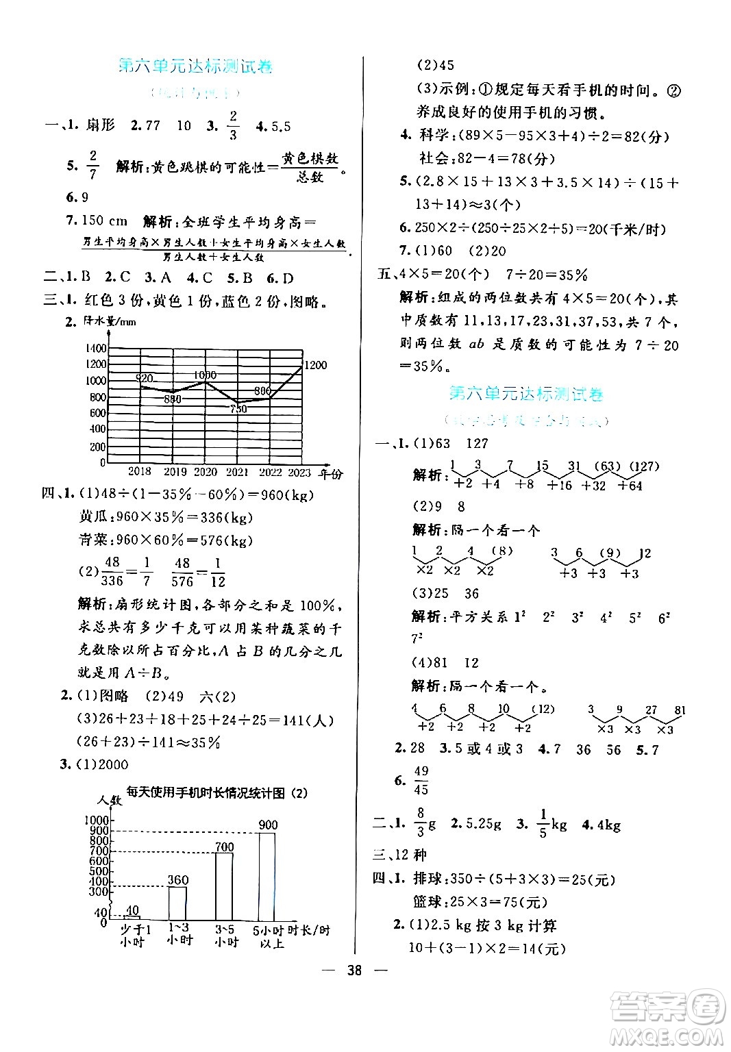 陽光出版社2024年春亮點激活提優(yōu)天天練六年級數(shù)學(xué)下冊人教版廣東專版答案