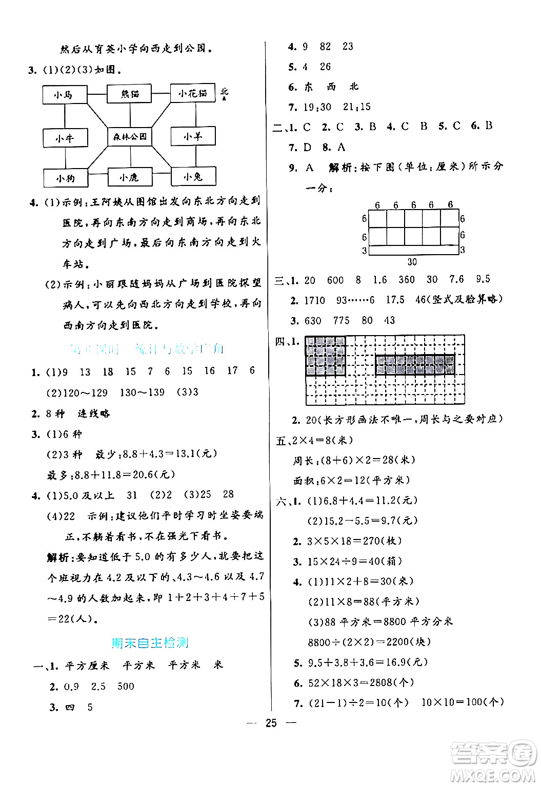 陽光出版社2024年春亮點(diǎn)激活提優(yōu)天天練三年級數(shù)學(xué)下冊人教版山東專版答案