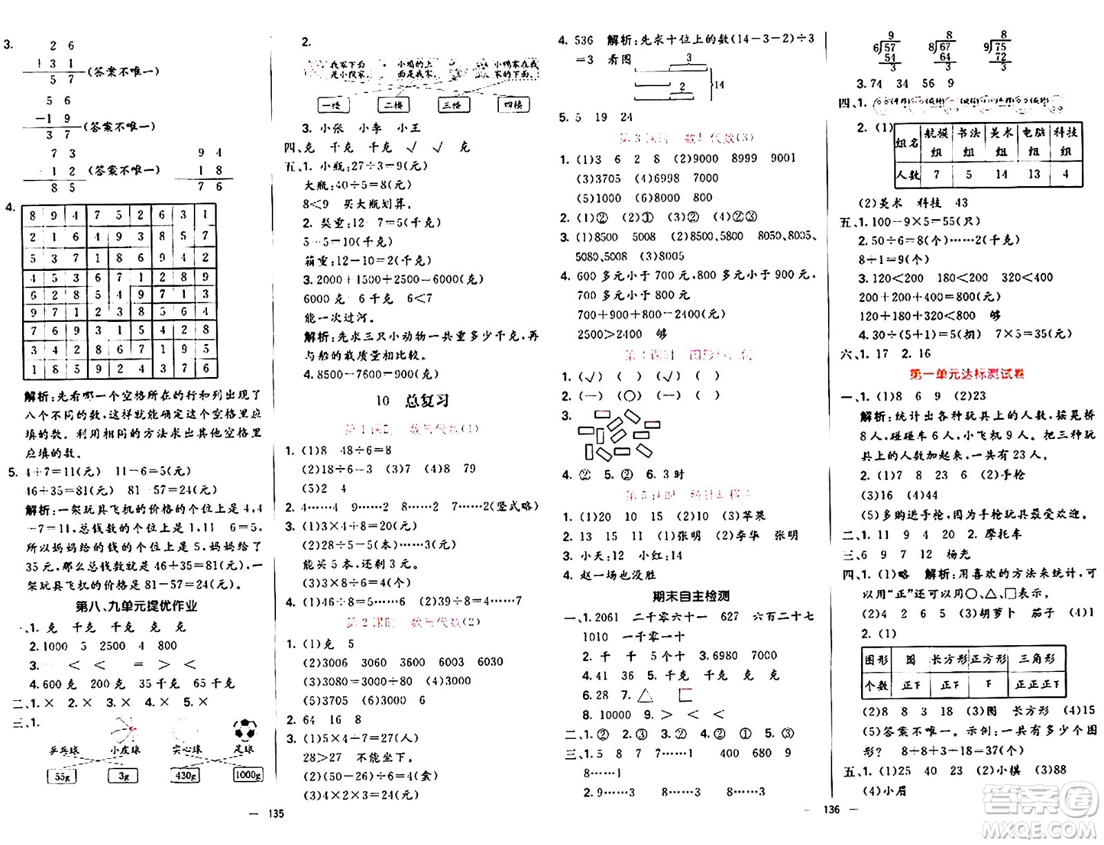 陽光出版社2024年春亮點(diǎn)激活提優(yōu)天天練二年級(jí)數(shù)學(xué)下冊(cè)人教版山東專版答案