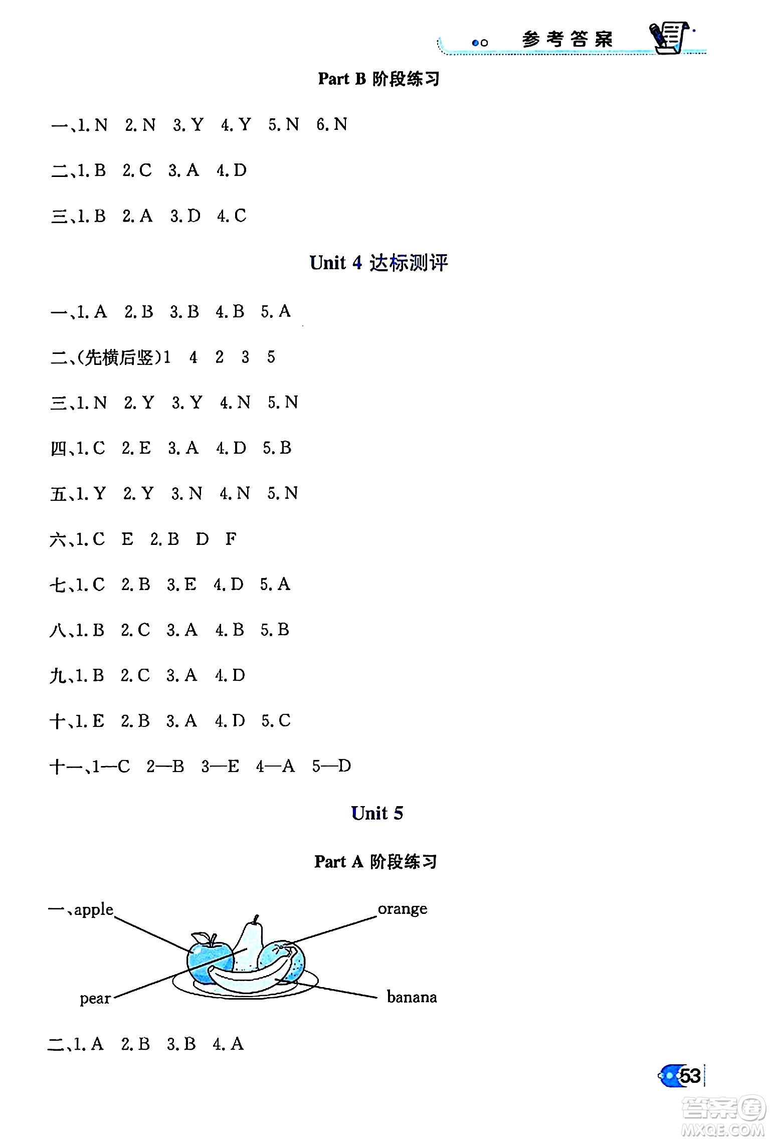 遼海出版社2024年春解透教材三年級(jí)英語下冊(cè)人教PEP版答案