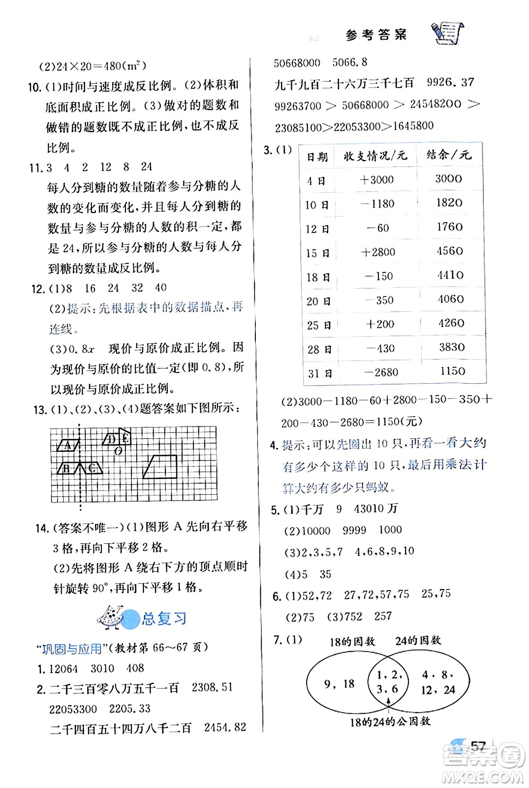 遼海出版社2024年春解透教材六年級(jí)數(shù)學(xué)下冊(cè)北師大版答案