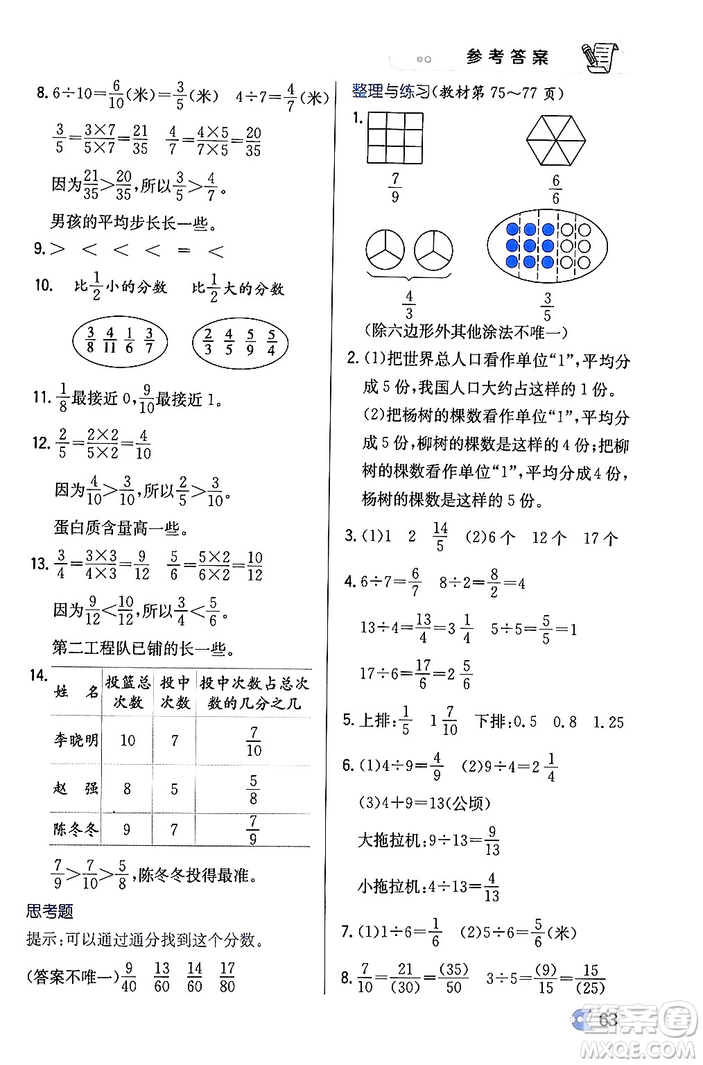 遼海出版社2024年春解透教材五年級數(shù)學(xué)下冊江蘇版答案