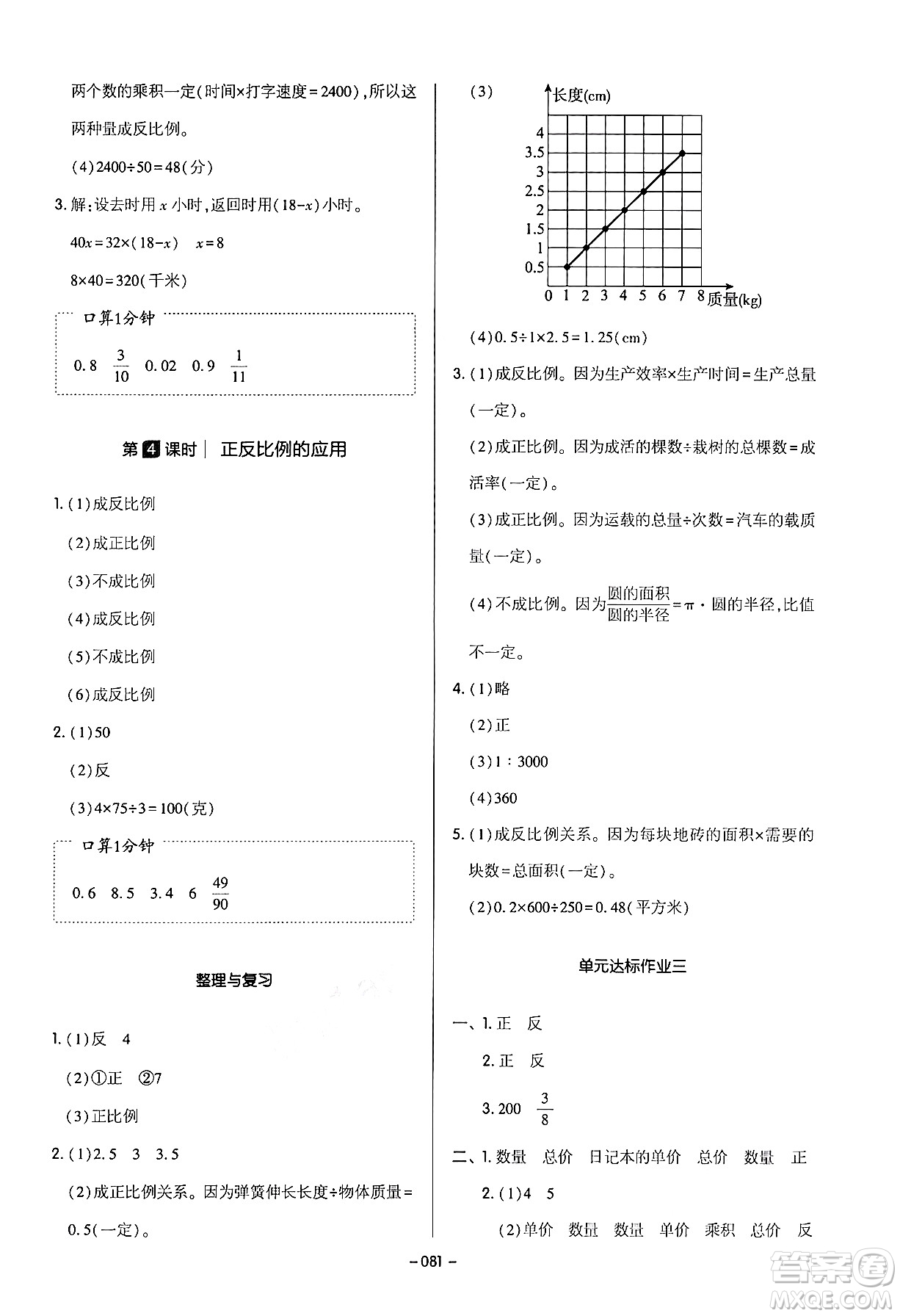 延邊教育出版社2024年春紅對(duì)勾作業(yè)本六年級(jí)數(shù)學(xué)下冊(cè)冀教版答案