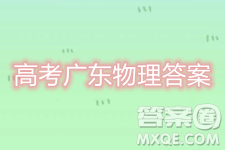 2024年高考廣東物理試卷答案