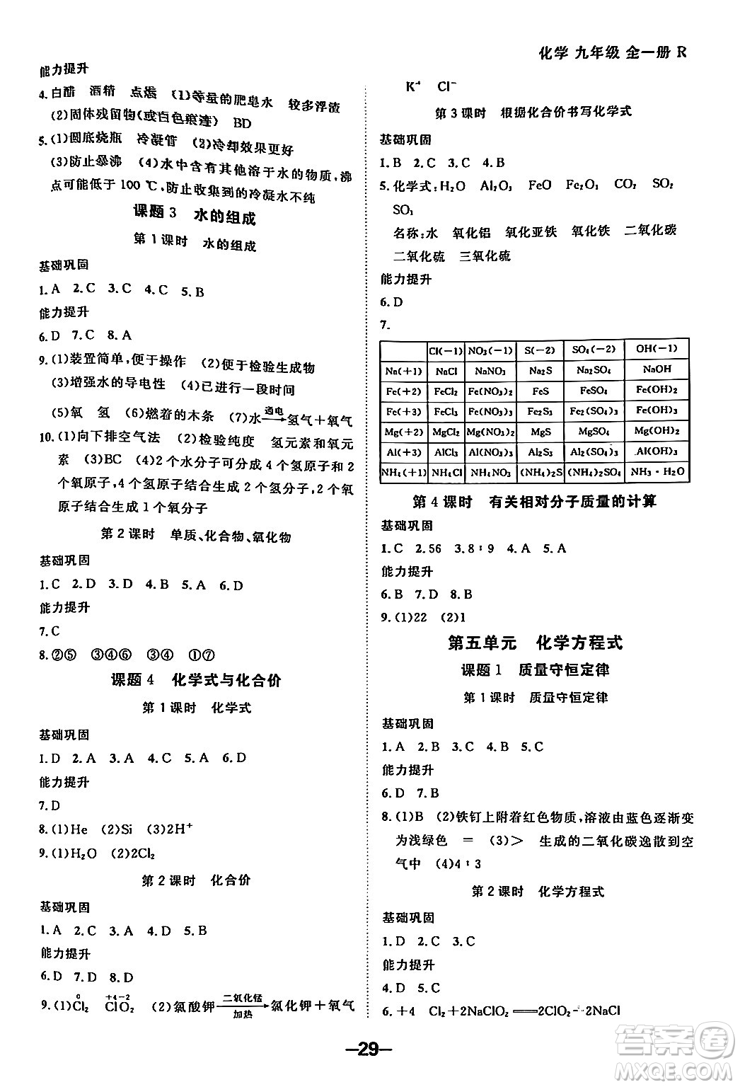 延邊大學(xué)出版社2024年春全程突破初中同步導(dǎo)學(xué)案九年級化學(xué)下冊人教版答案