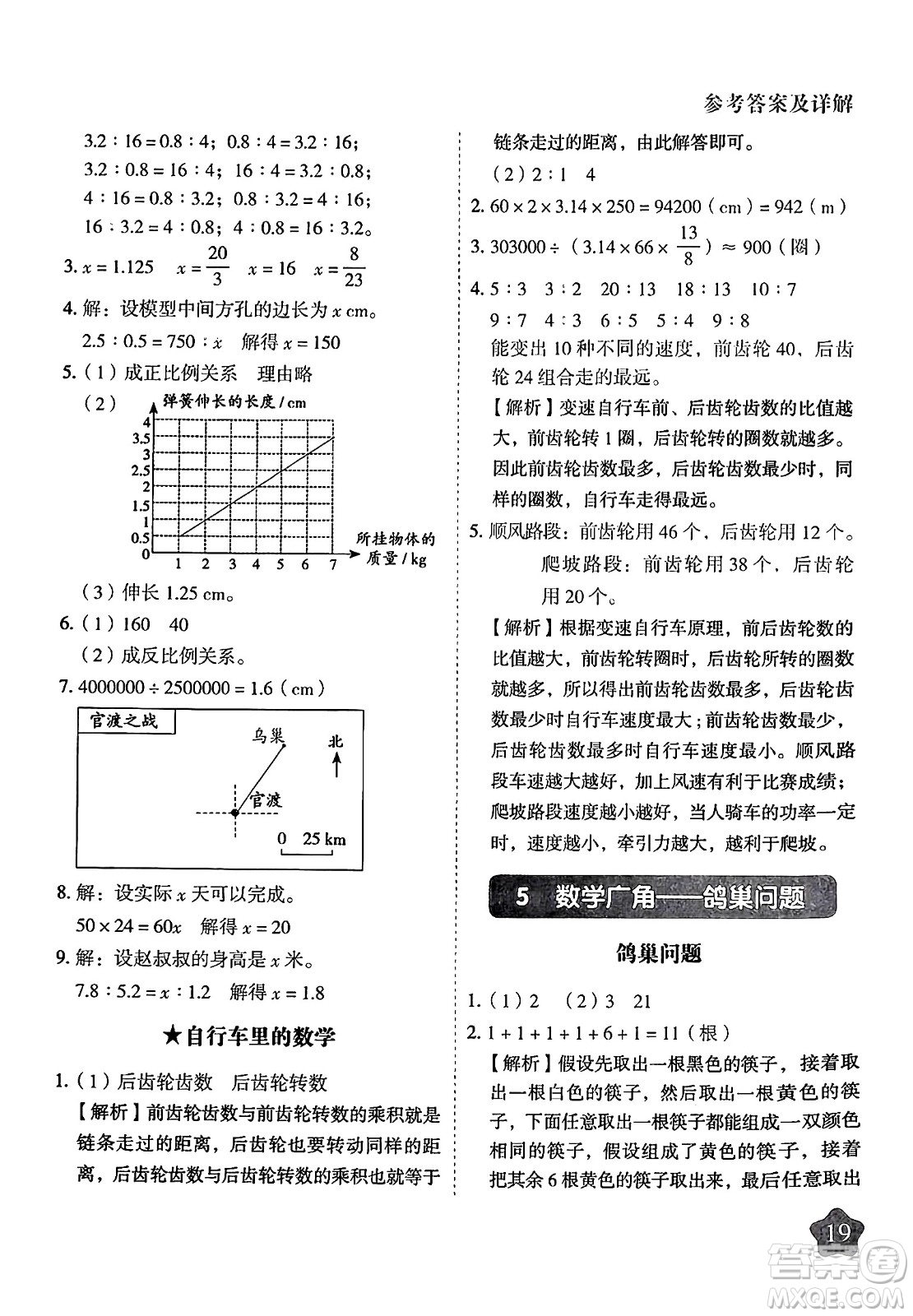 西安出版社2024年春黃岡隨堂練六年級數(shù)學下冊人教版答案