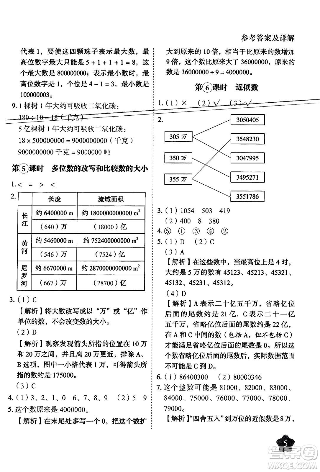 西安出版社2024年春黃岡隨堂練四年級數(shù)學下冊蘇教版答案