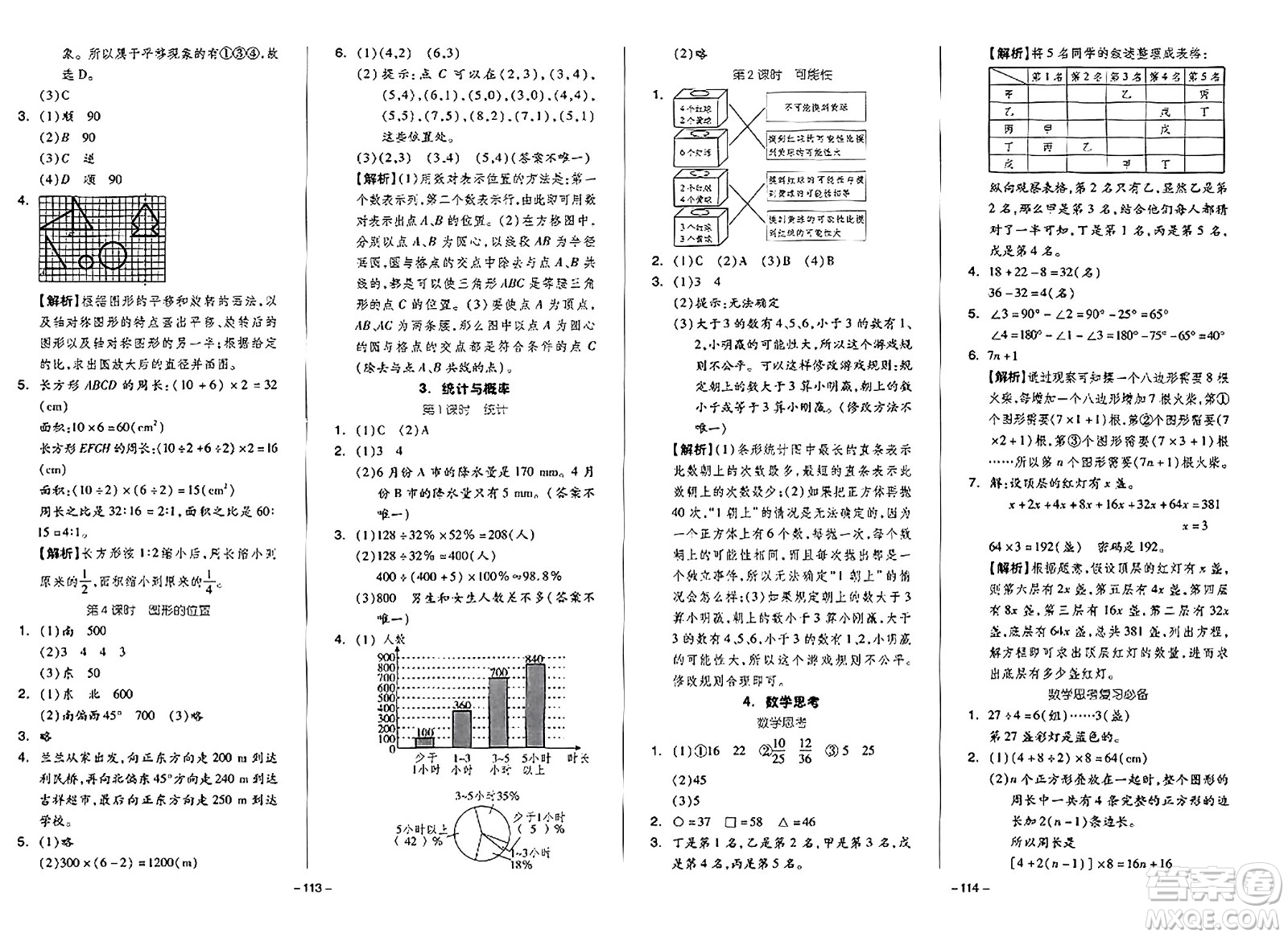 湖南少年兒童出版社2024年春智慧隨堂練六年級數(shù)學(xué)下冊人教版答案