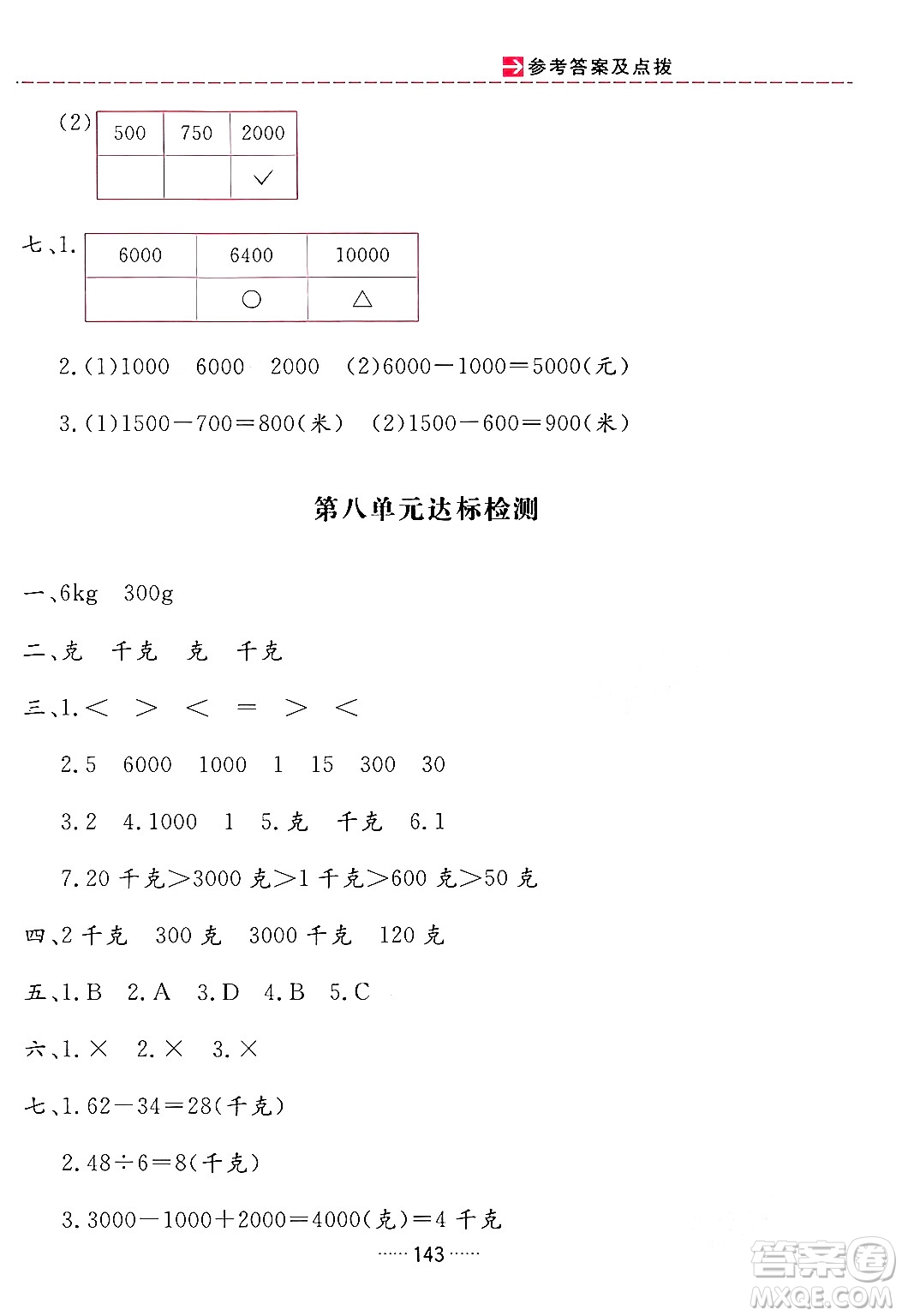 吉林教育出版社2024年春三維數(shù)字課堂二年級(jí)數(shù)學(xué)下冊(cè)人教版答案