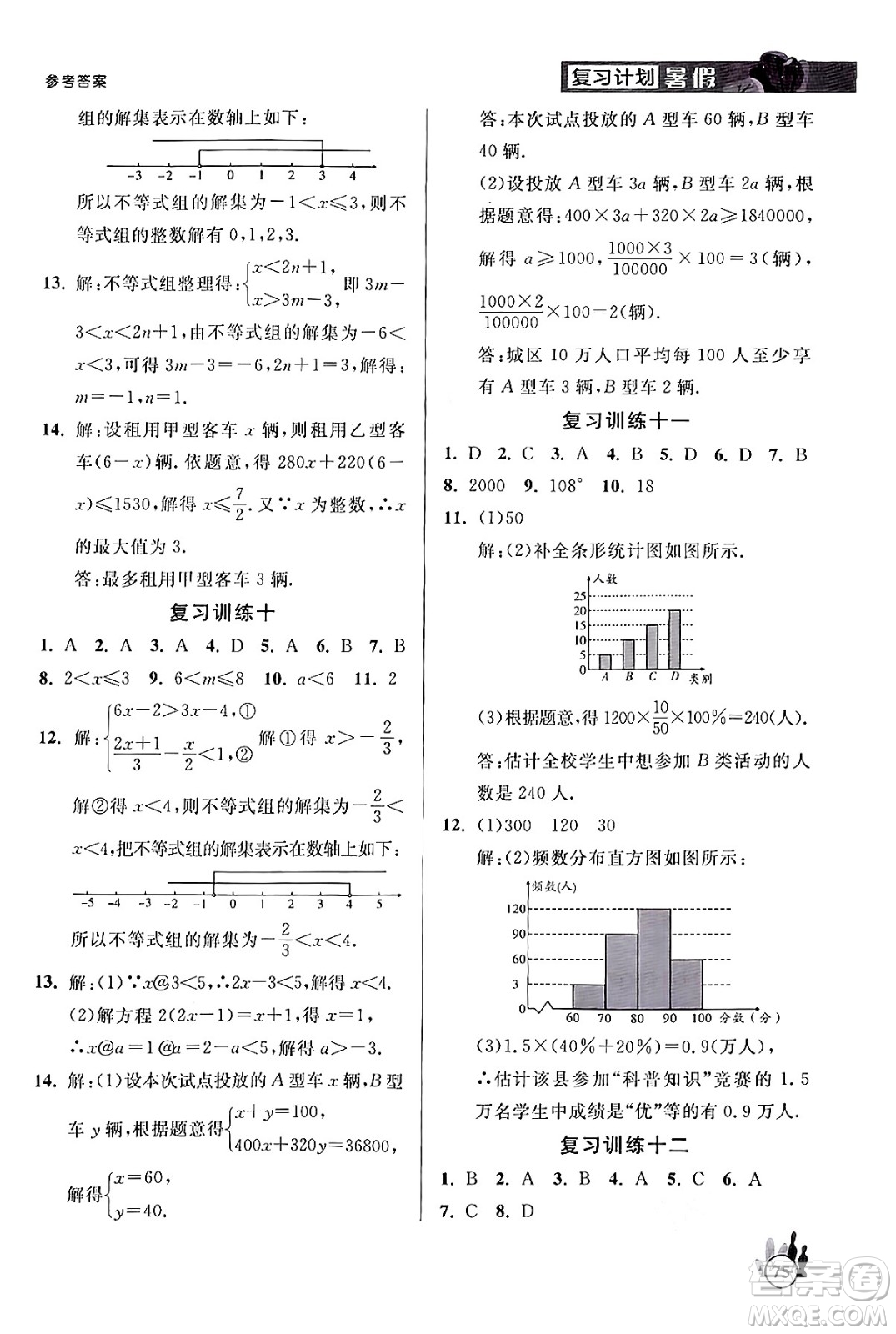 延邊大學(xué)出版社2024年品至教育假期復(fù)習(xí)計(jì)劃暑假七年級(jí)數(shù)學(xué)人教版答案