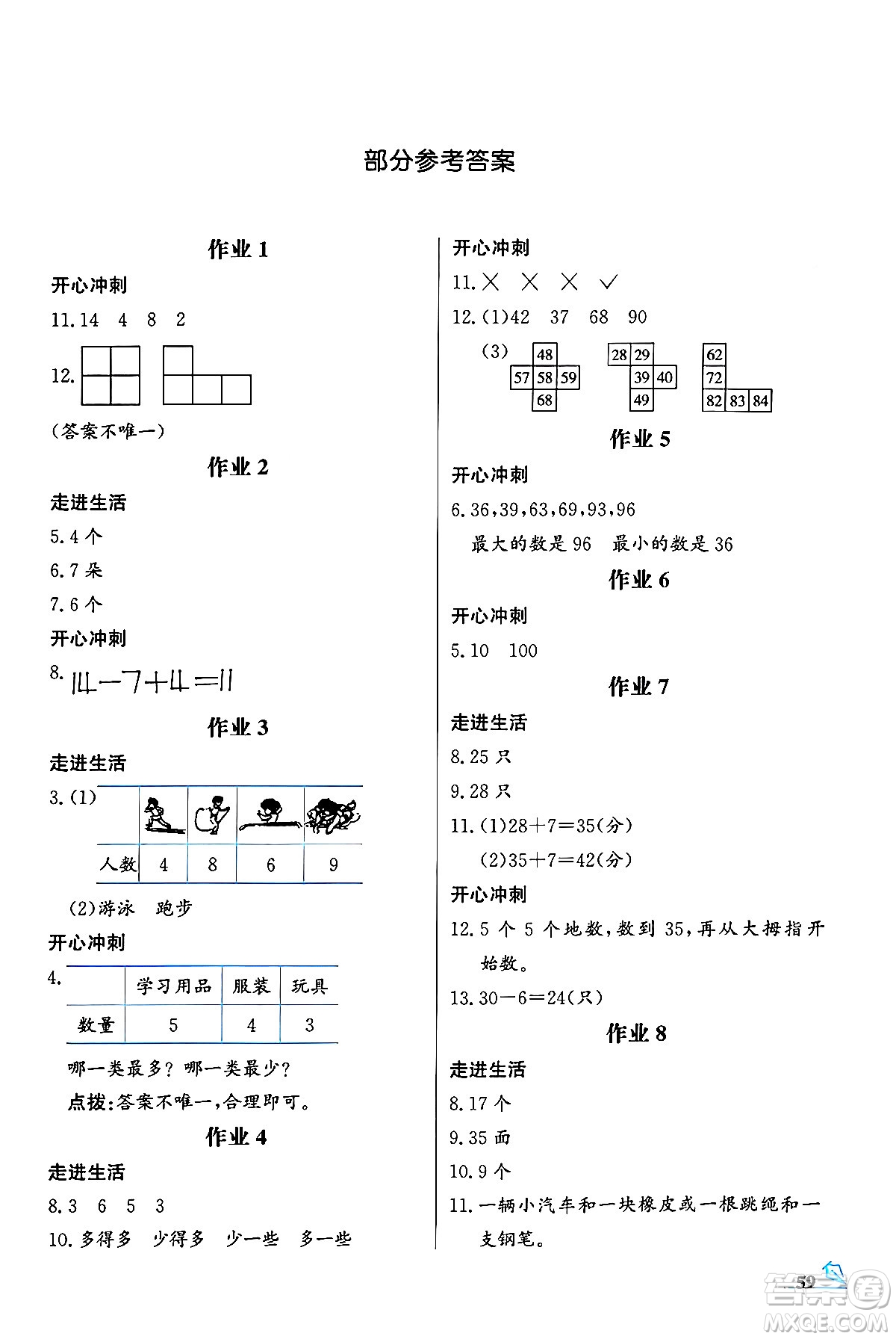 花山文化出版社2024年智趣夏令營玩轉(zhuǎn)數(shù)學(xué)一年級數(shù)學(xué)通用版答案