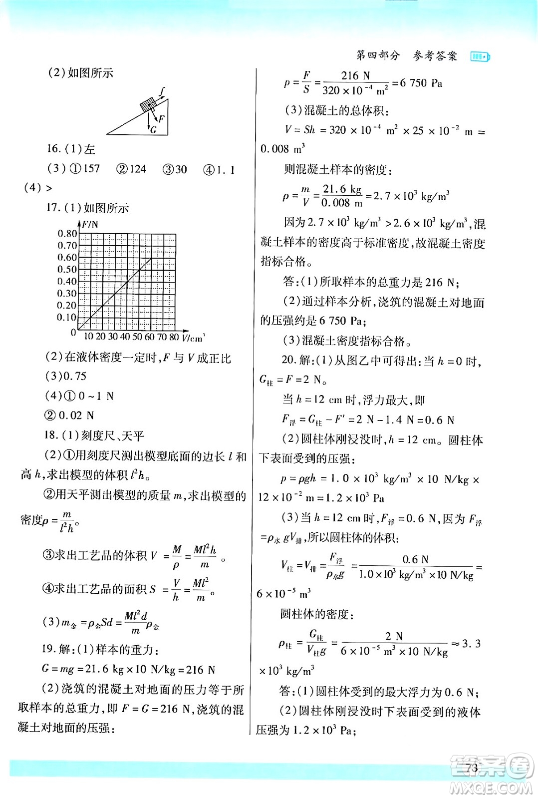 陜西師范大學(xué)出版總社有限公司2024年暑假作業(yè)與生活八年級物理蘇科版答案