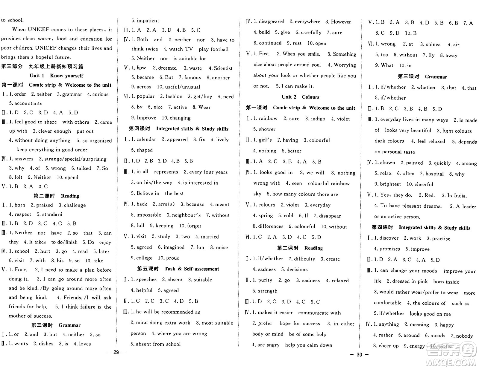 合肥工業(yè)大學(xué)出版社2024年季然暑假總動員八年級英語譯林版答案