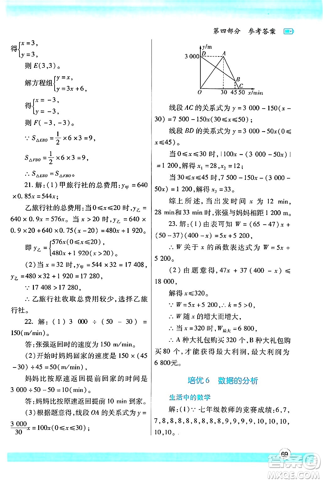 陜西師范大學(xué)出版總社有限公司2024年暑假作業(yè)與生活八年級(jí)數(shù)學(xué)人教版答案