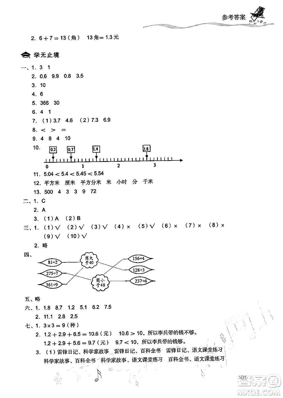 現(xiàn)代教育出版社2024年暑假樂(lè)園三年級(jí)數(shù)學(xué)人教版答案