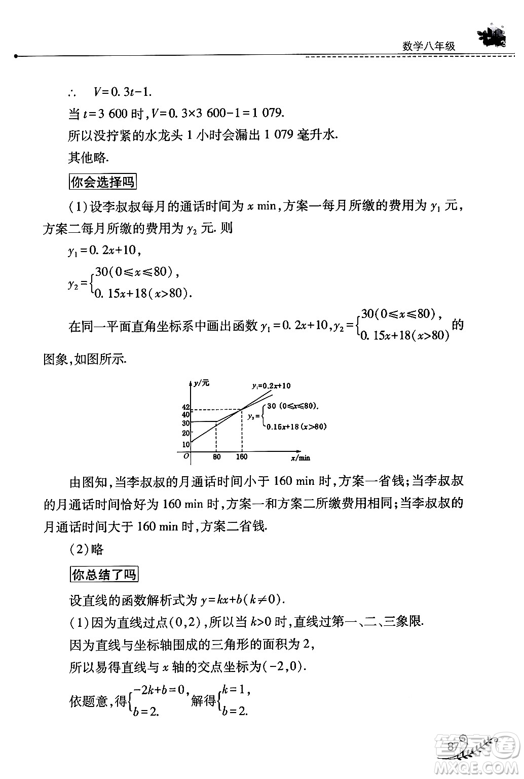 山西教育出版社2024年快樂暑假八年級數(shù)學(xué)人教版答案