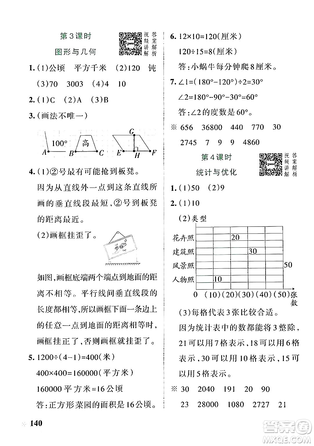 遼寧教育出版社2024年秋PASS小學(xué)學(xué)霸作業(yè)本四年級數(shù)學(xué)上冊人教版答案