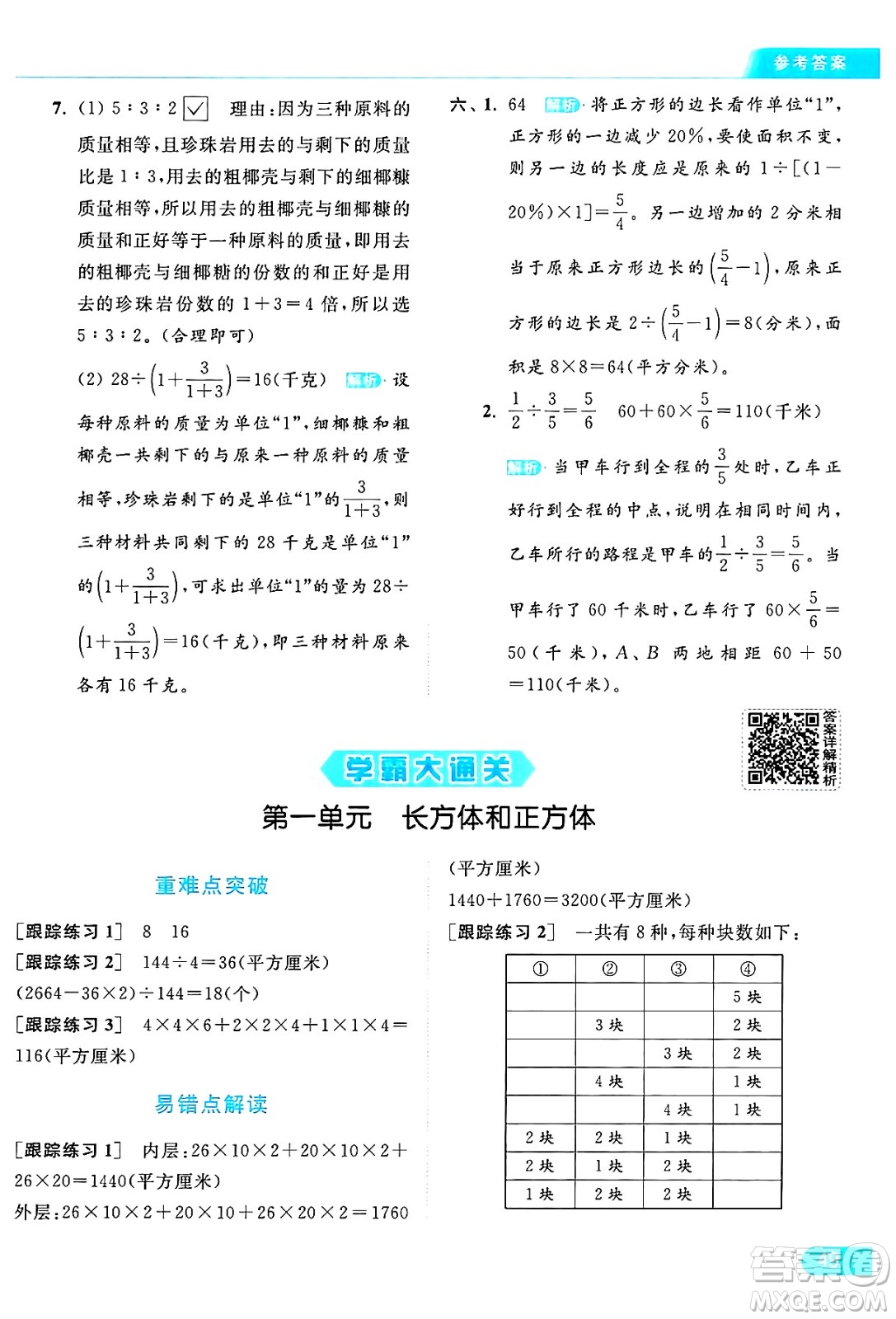 北京教育出版社2024年秋亮點給力提優(yōu)課時作業(yè)本六年級數(shù)學(xué)上冊江蘇版答案