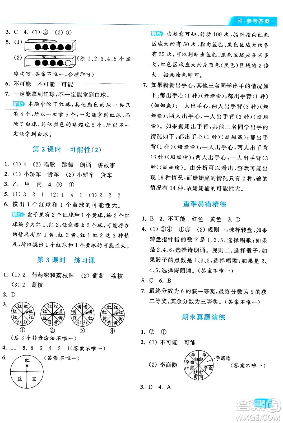 北京教育出版社2024年秋亮點(diǎn)給力提優(yōu)課時(shí)作業(yè)本五年級數(shù)學(xué)上冊人教版答案