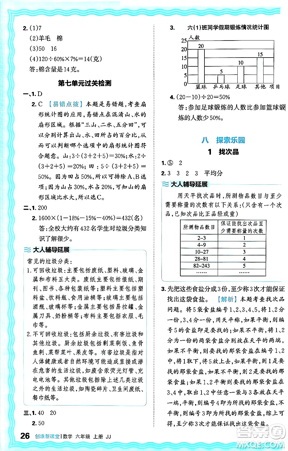 江西人民出版社2024年秋王朝霞創(chuàng)維新課堂六年級數(shù)學(xué)上冊冀教版答案