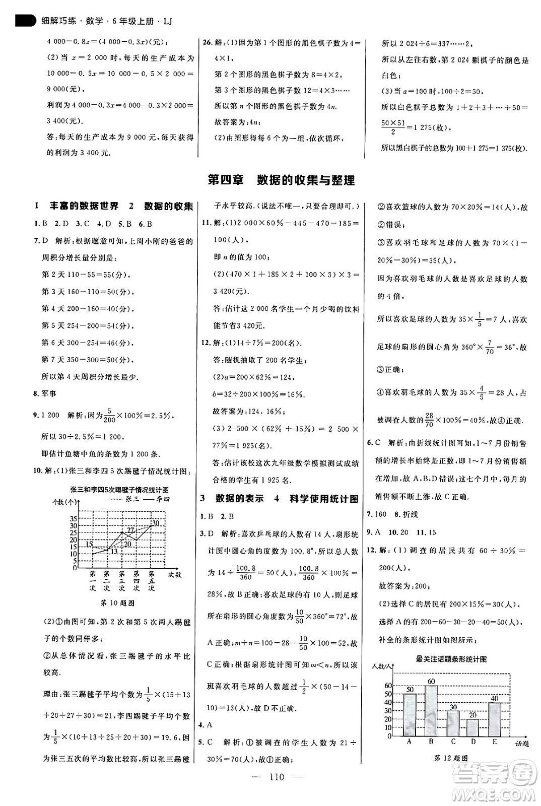 延邊大學(xué)出版社2024年秋細(xì)解巧練六年級(jí)數(shù)學(xué)上冊(cè)魯教版答案