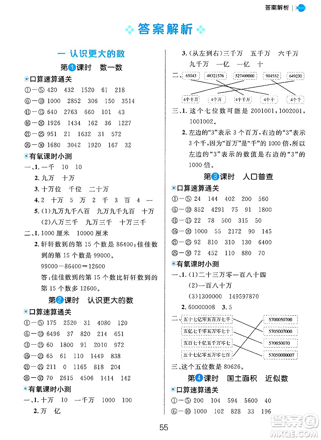 延邊大學(xué)出版社2024年秋細(xì)解巧練四年級(jí)數(shù)學(xué)上冊(cè)北師大版答案