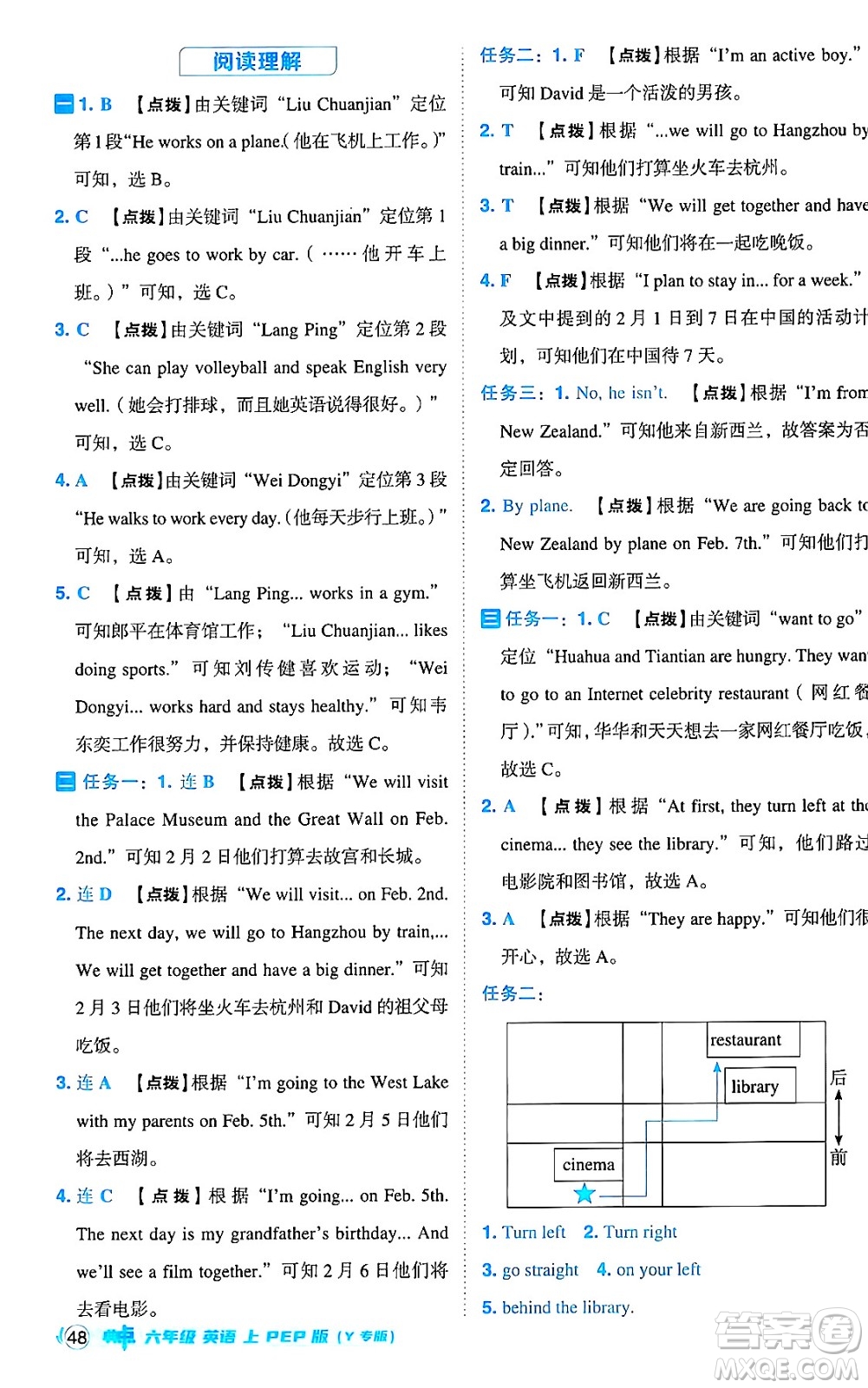 陜西師范大學(xué)出版總社有限公司2024年秋綜合應(yīng)用創(chuàng)新題典中點(diǎn)六年級(jí)英語(yǔ)上冊(cè)人教PEP版河南專版答案