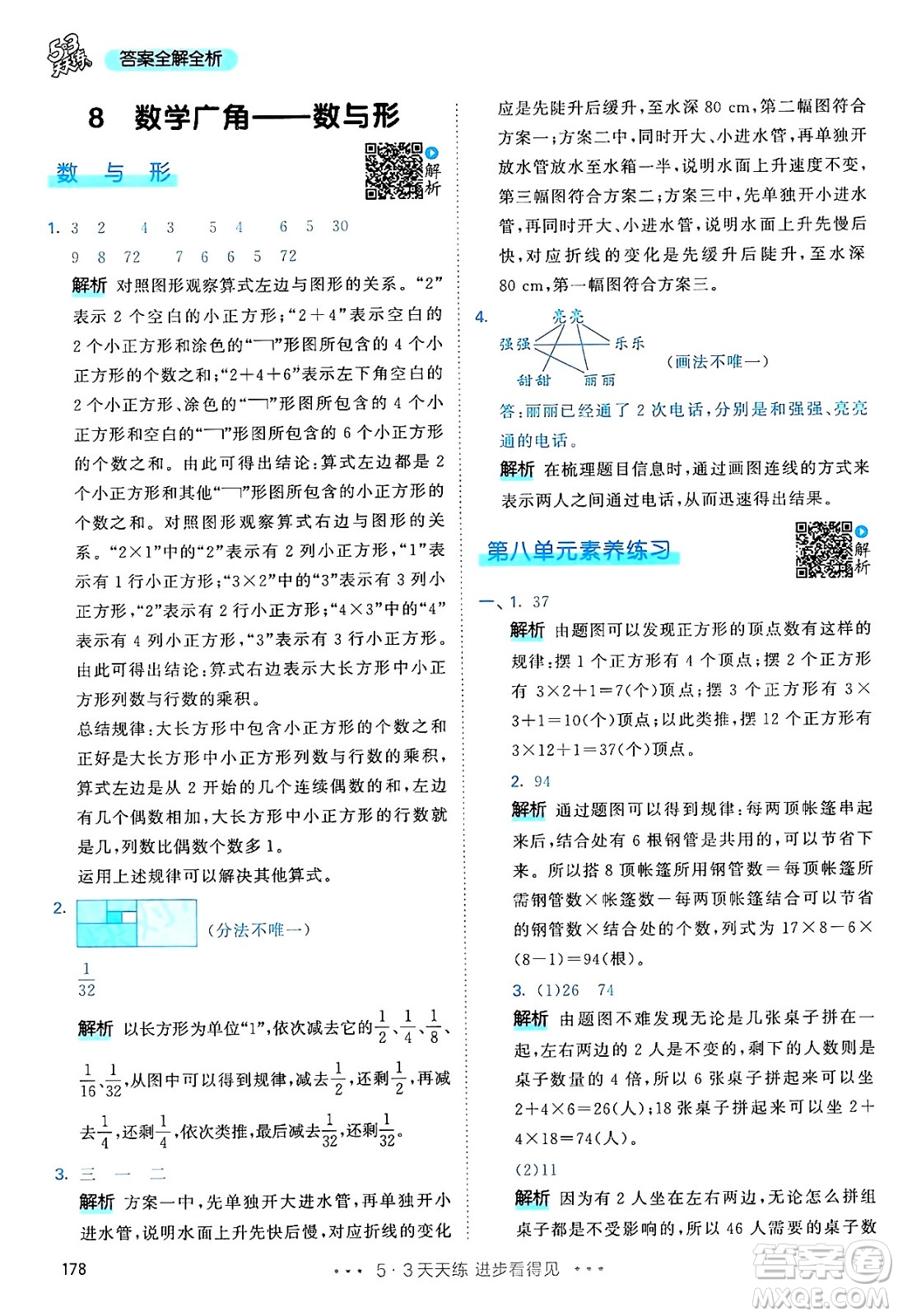 山東畫報出版社2024年秋53天天練六年級數(shù)學(xué)上冊人教版答案