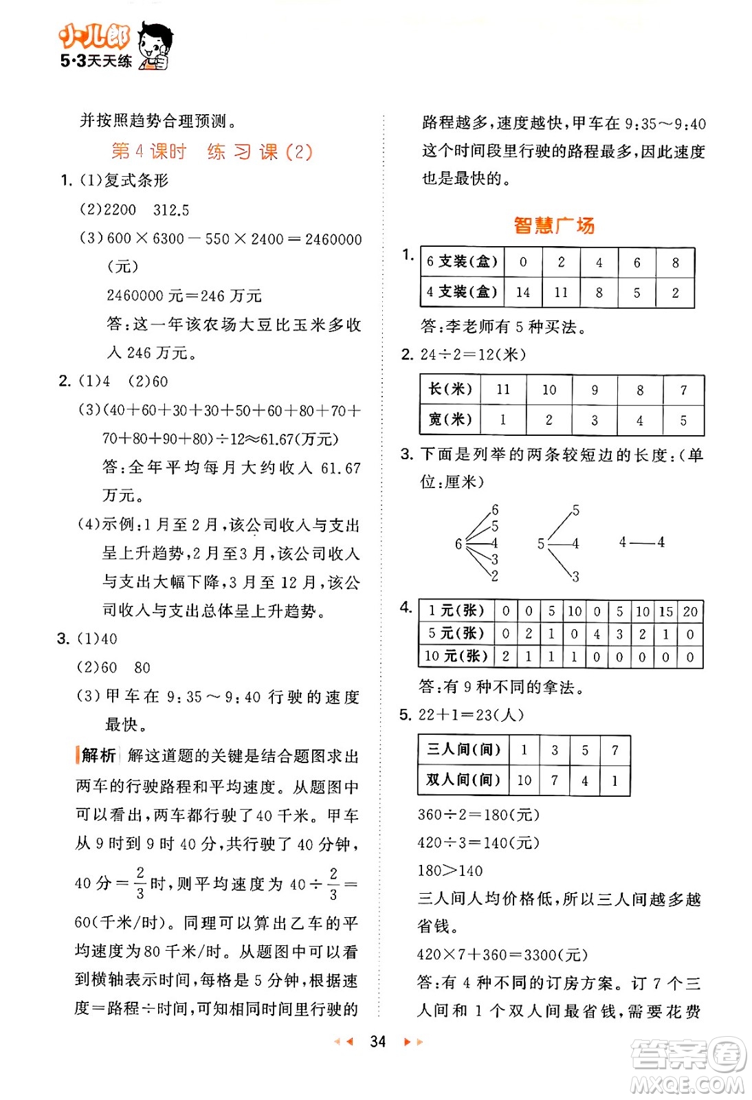 首都師范大學(xué)出版社2024年秋53天天練五年級(jí)數(shù)學(xué)上冊(cè)青島版五四制答案