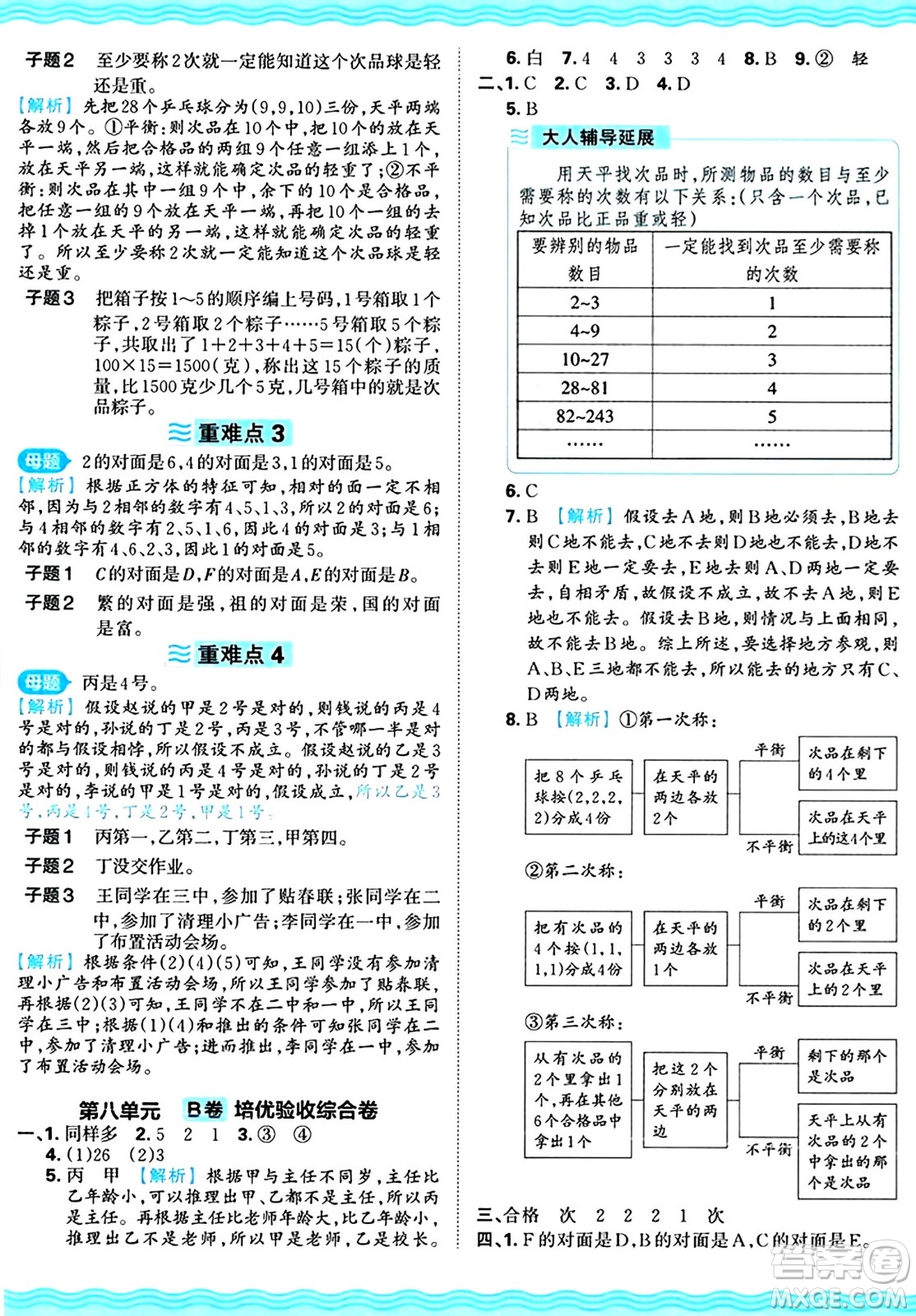 江西人民出版社2024年秋王朝霞培優(yōu)100分六年級數(shù)學(xué)上冊冀教版答案