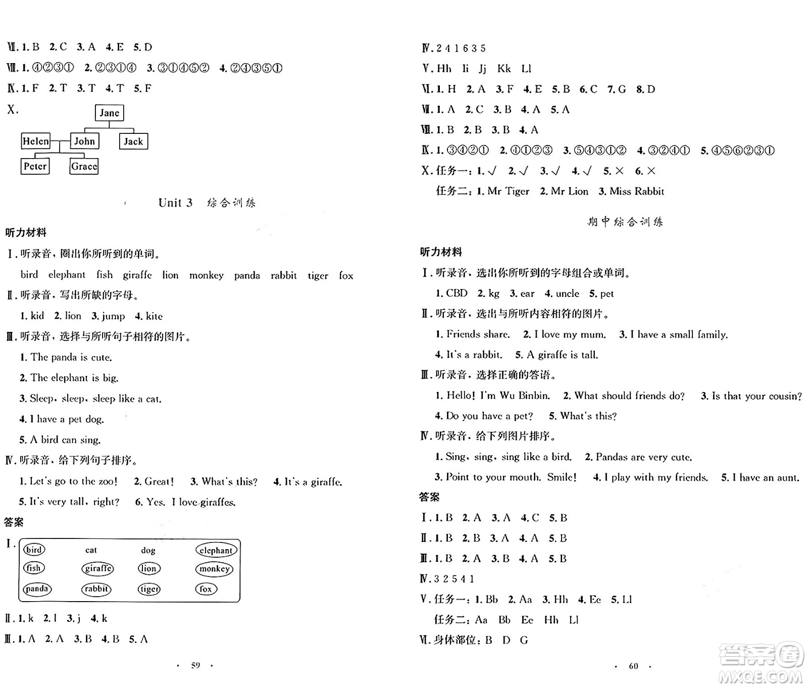 人民教育出版社2024年秋小學(xué)同步測(cè)控優(yōu)化設(shè)計(jì)三年級(jí)英語(yǔ)上冊(cè)人教PEP版增強(qiáng)版三起點(diǎn)答案