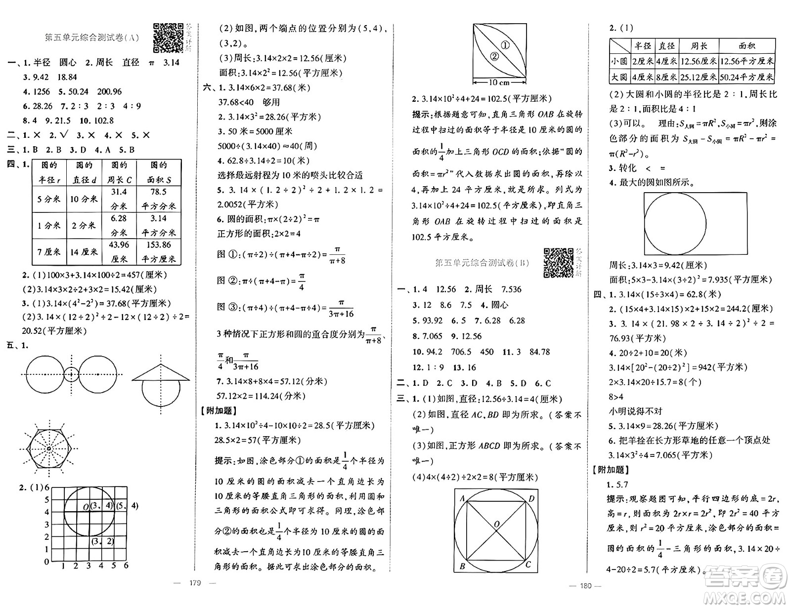 寧夏人民教育出版社2024年秋學(xué)霸提優(yōu)大試卷六年級(jí)數(shù)學(xué)上冊(cè)青島版答案