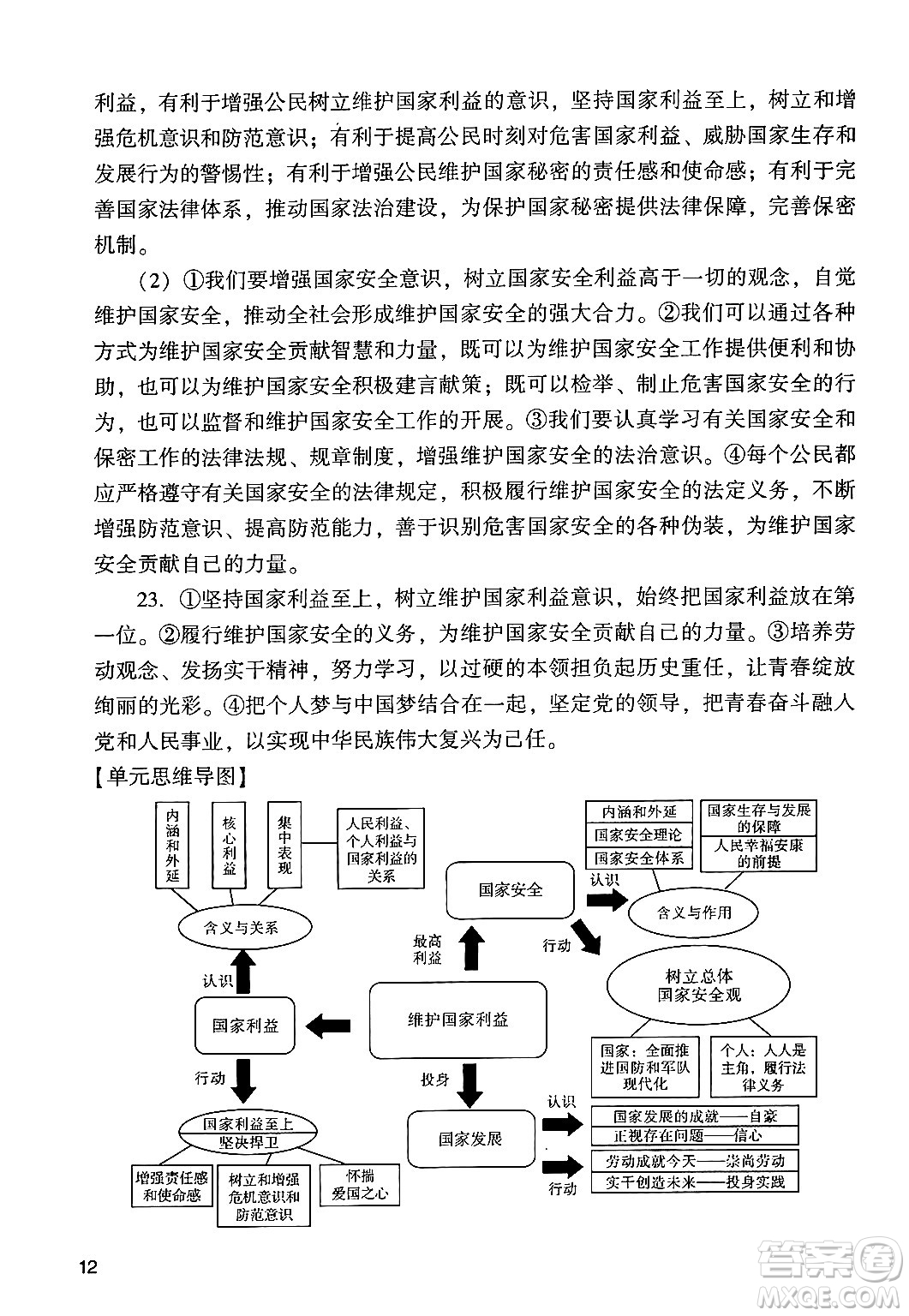 廣州出版社2024年秋陽光學(xué)業(yè)評價八年級道德與法治上冊人教版答案