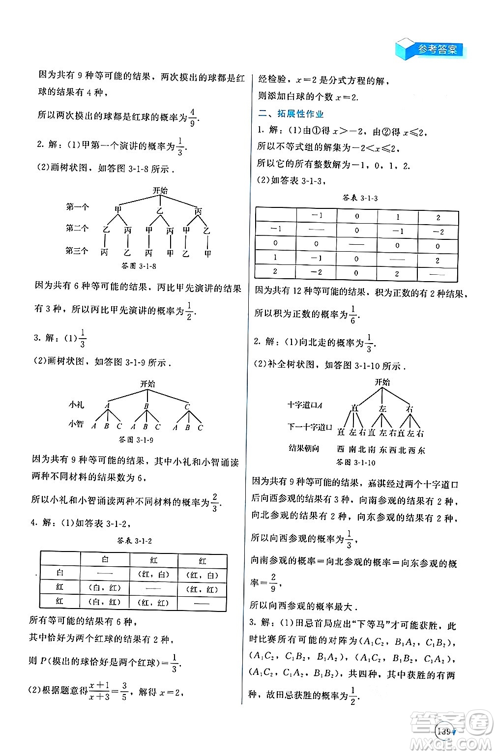 北京師范大學(xué)出版社2024年秋新課標(biāo)同步單元練習(xí)九年級(jí)數(shù)學(xué)上冊(cè)北師大版深圳專版答案