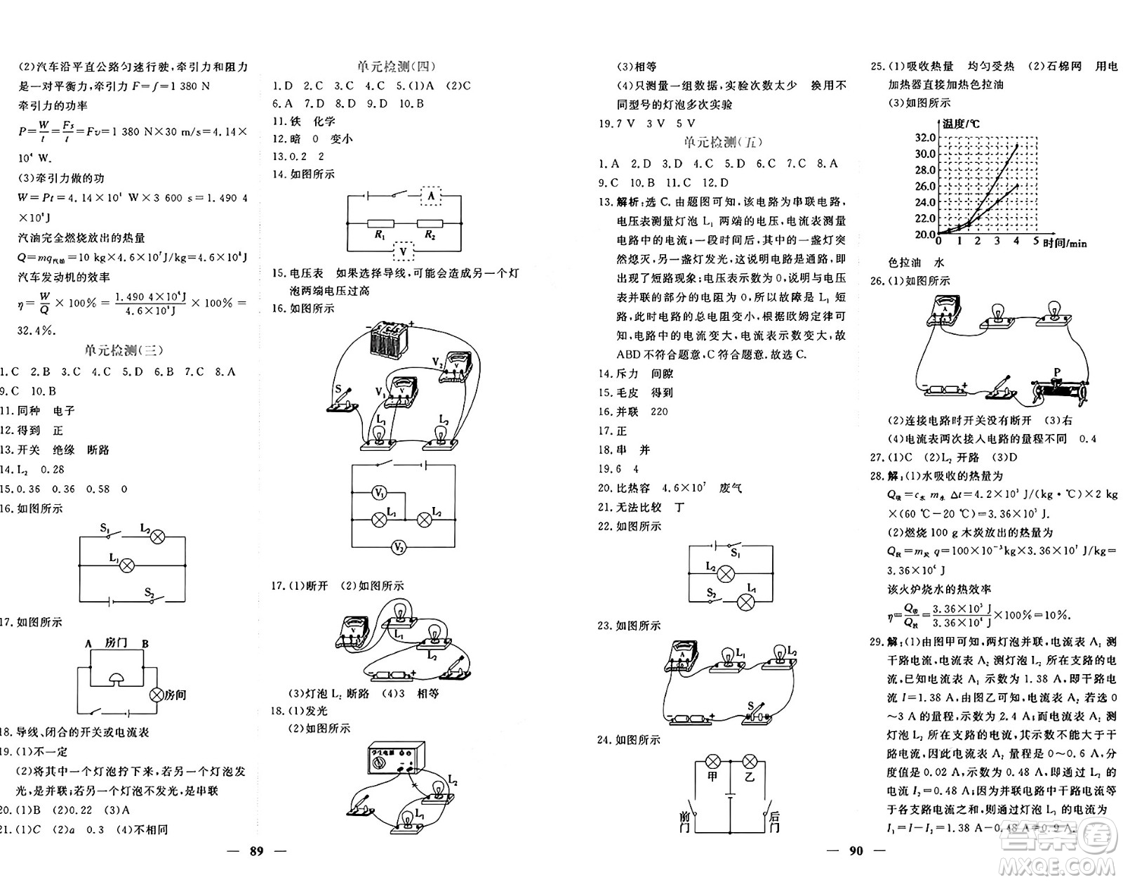 青海人民出版社2025年秋新坐標同步練習九年級物理全一冊人教版青海專版答案