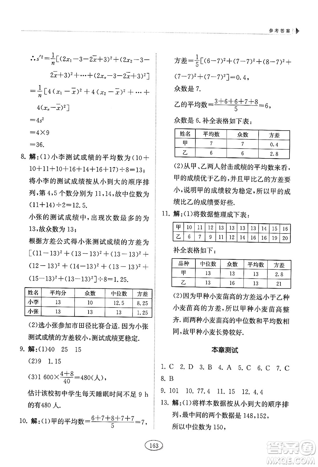 山東科學(xué)技術(shù)出版社2024秋初中同步練習(xí)冊八年級數(shù)學(xué)上冊魯教版五四制答案