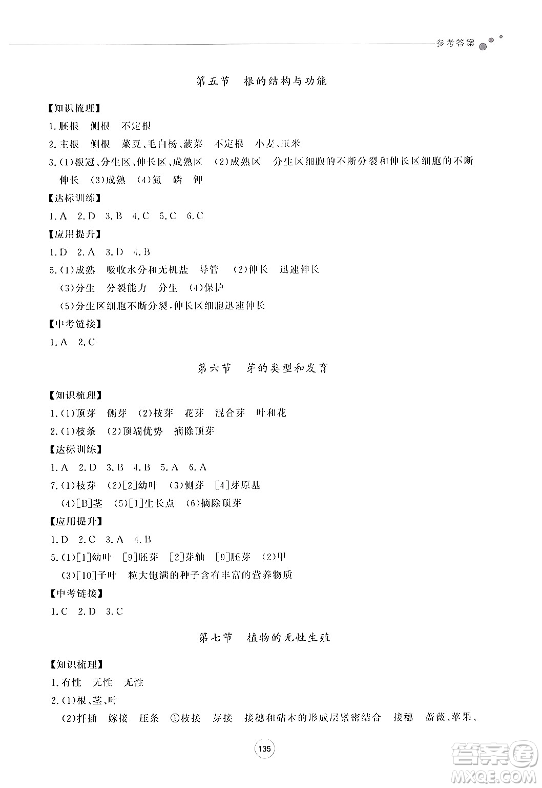 鷺江出版社2024秋初中同步練習(xí)冊八年級生物上冊濟南版答案